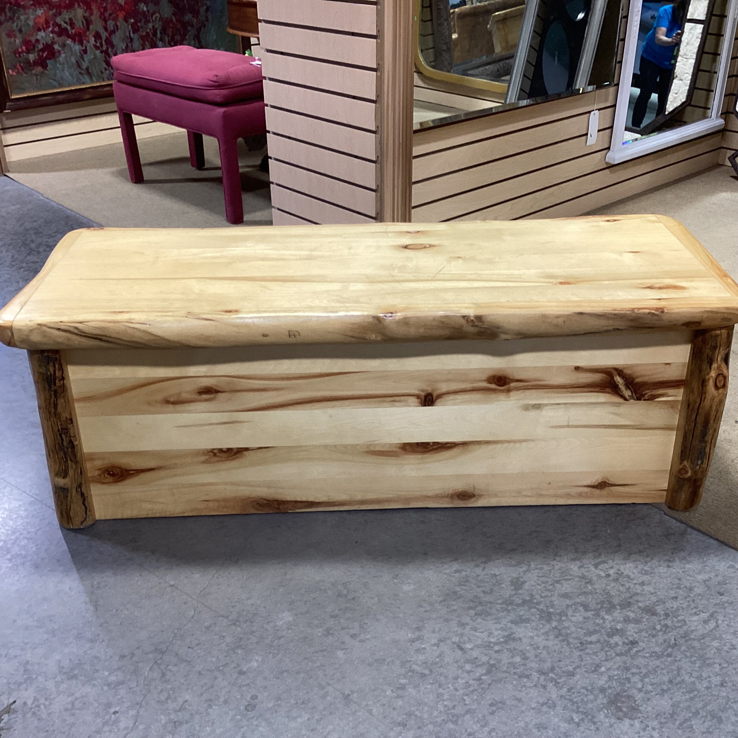 Honey Finish Log Trunk 51"x 20"x 17"