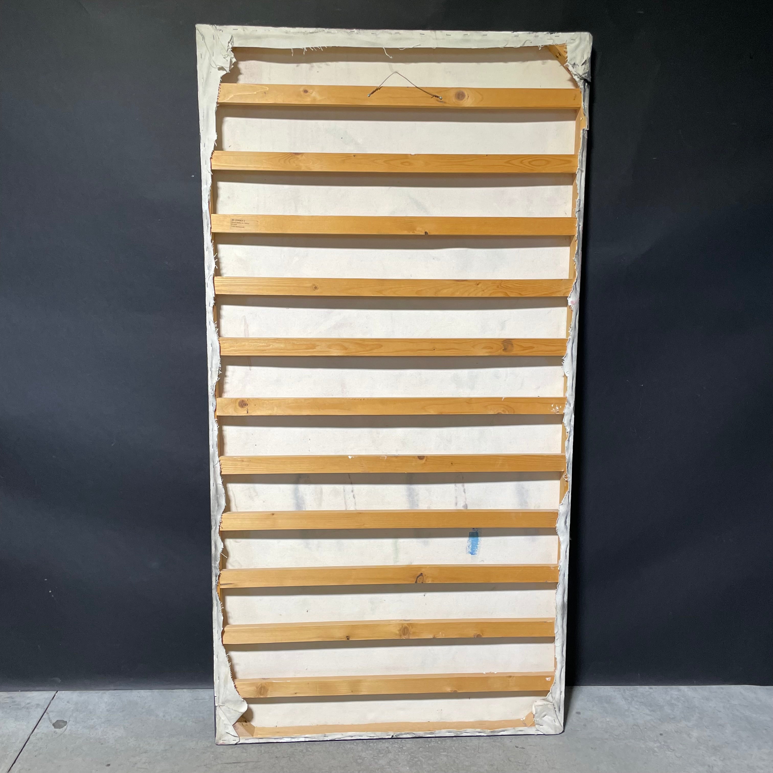 Todd Marinovich Signed "BB Cowboy 2" Original Mixed Media Canvas Painting  37" x 71"