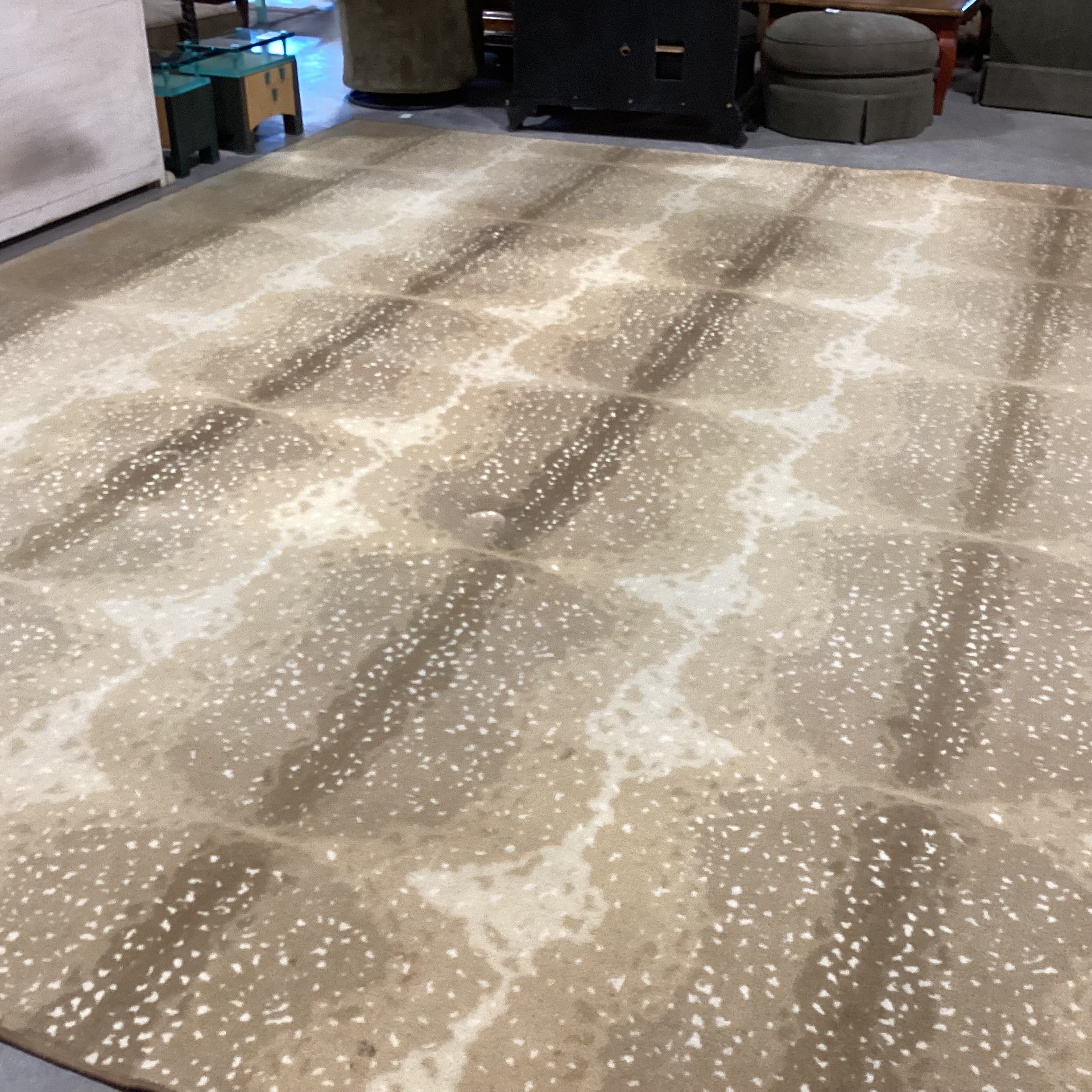Axis Deer Style Custom Finished Carpet Rug 12'x 16'