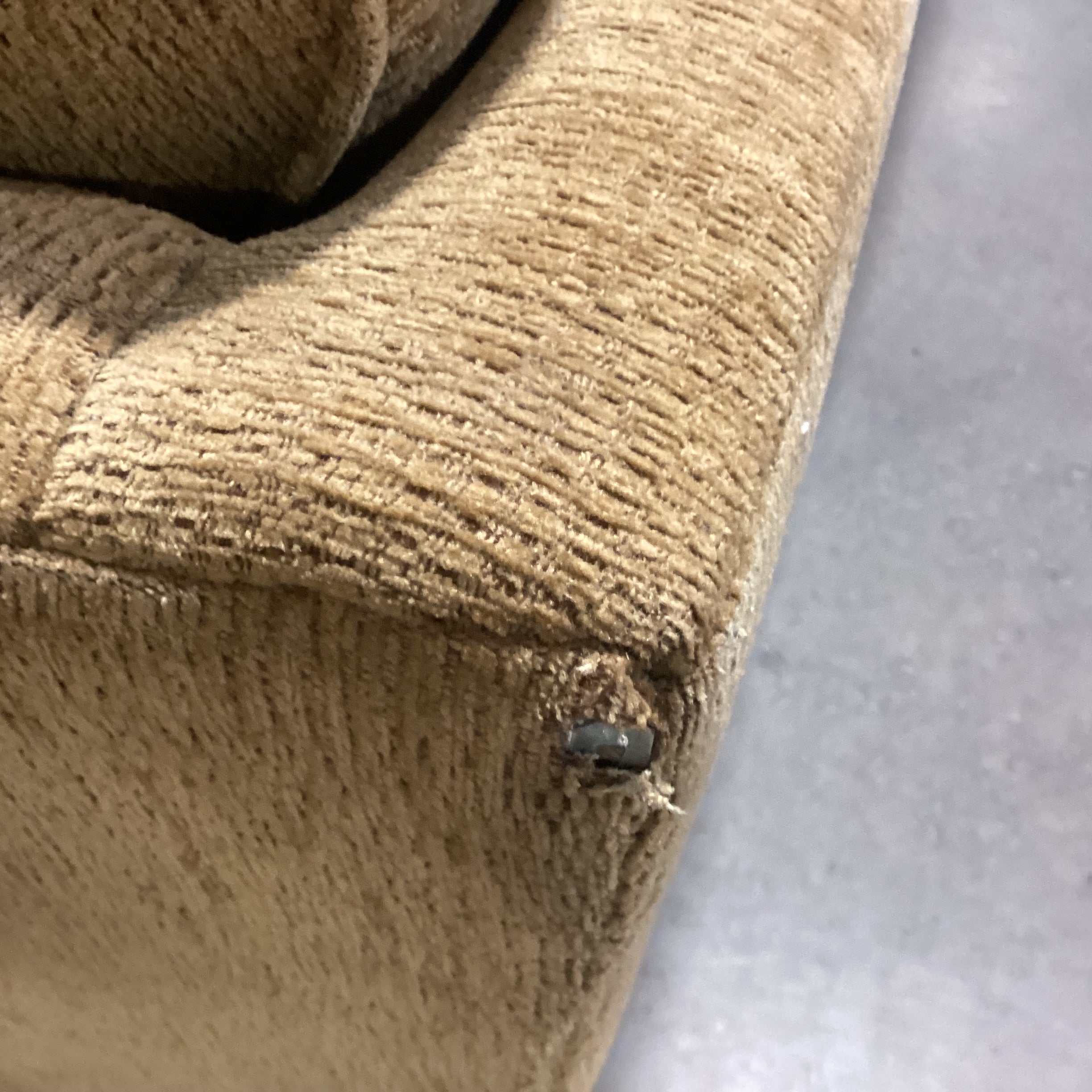 Woodmark a Howard Miller Co. Golden Texture Woven Chenille Down Mix 2 Piece Sectional 95"x 95"x 39"x 35"