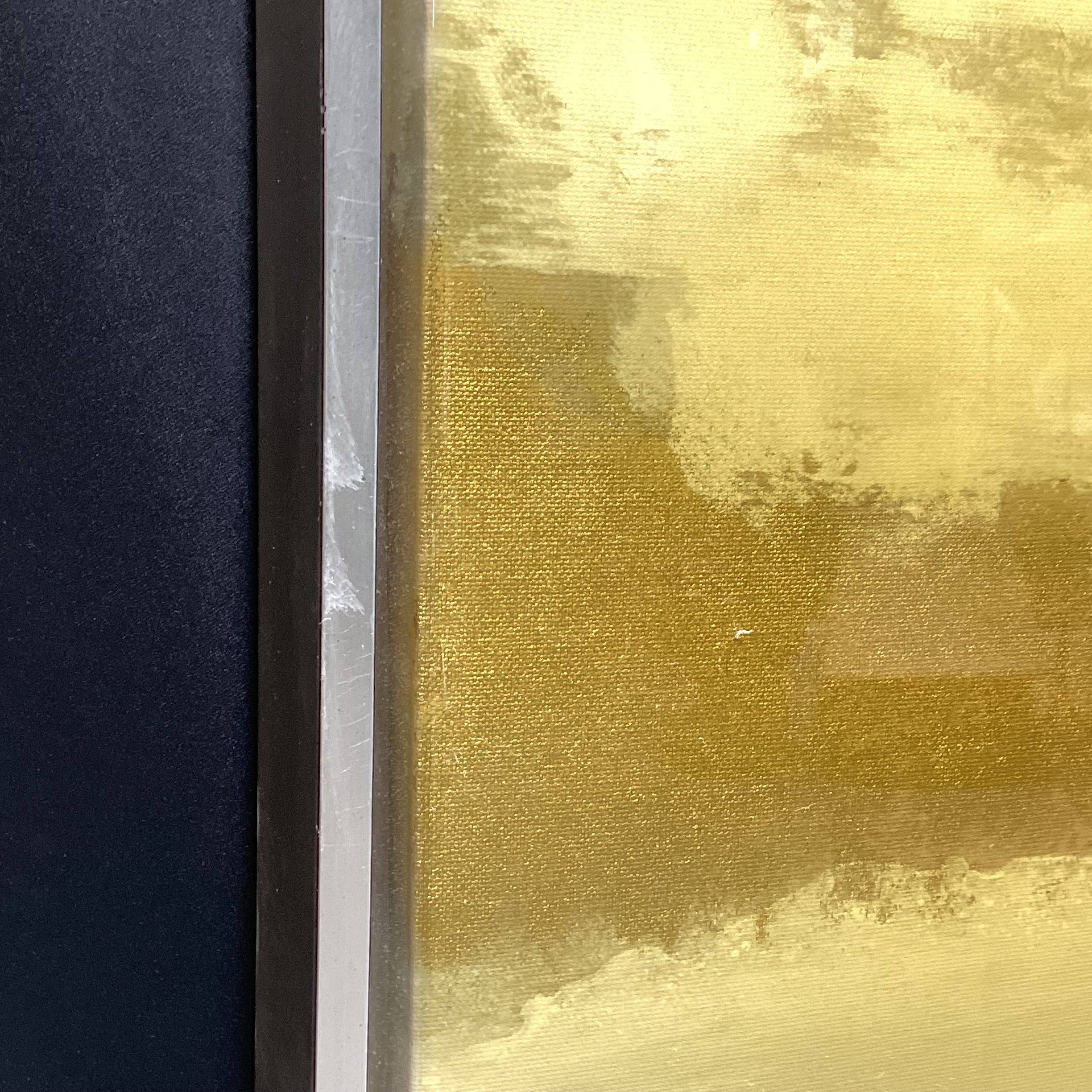 Samuel Kane "Golden Sand 1" Hand Embellished Graphic Art 50" x 66"