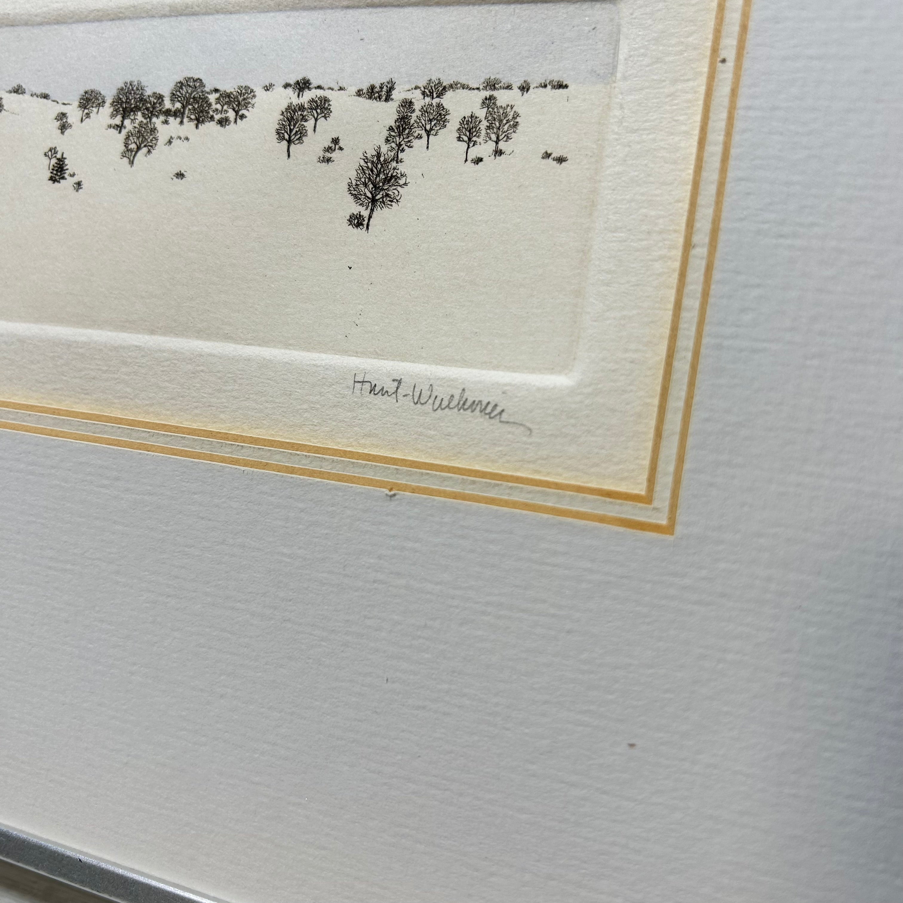 Susan Hunt Wulkowicz "SNOWSCAPE" Signed & Numbered 22,5"x 8.5"