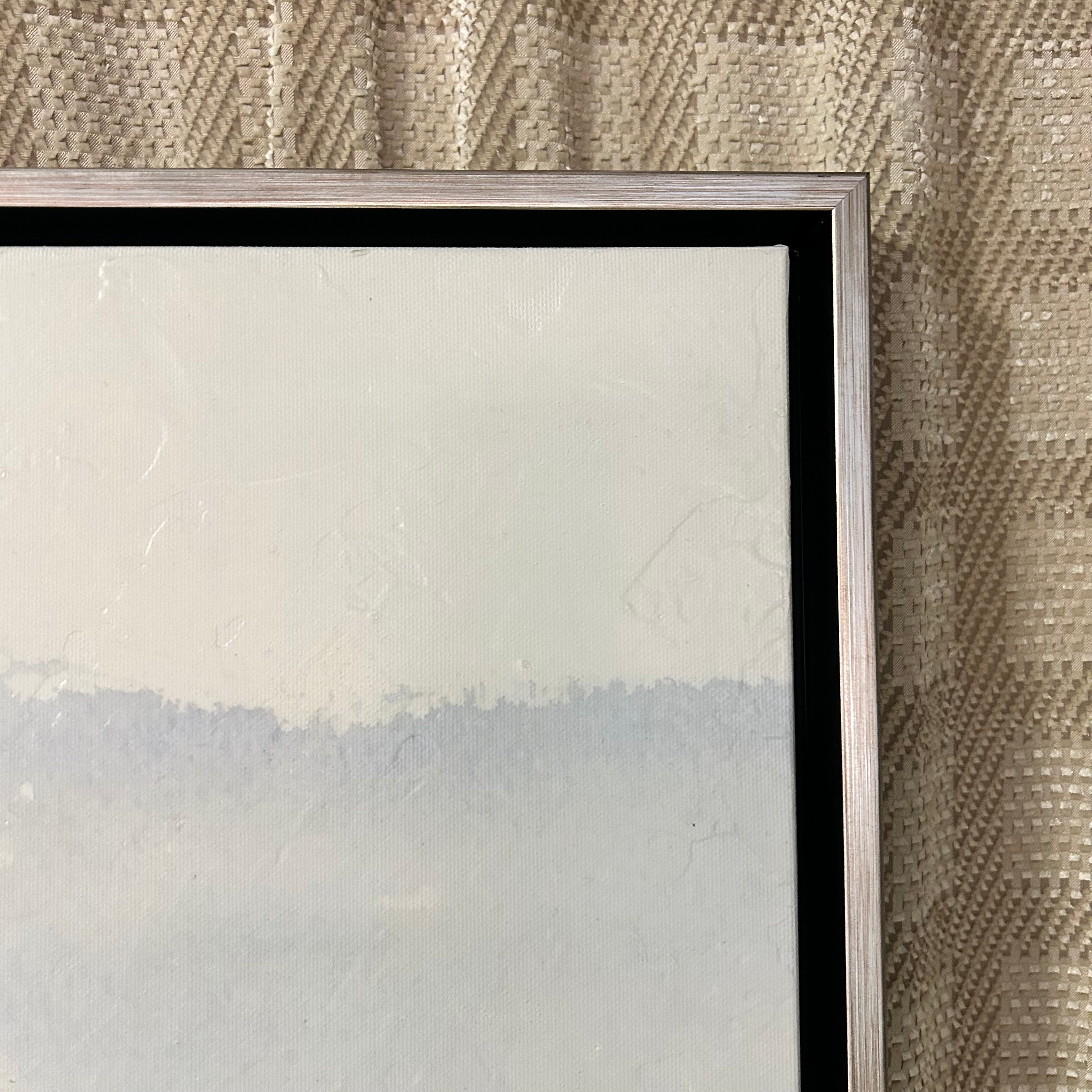 Sara Brown "Winter Landscape" Knife Coat On Canvas 31.5"x 45.5"