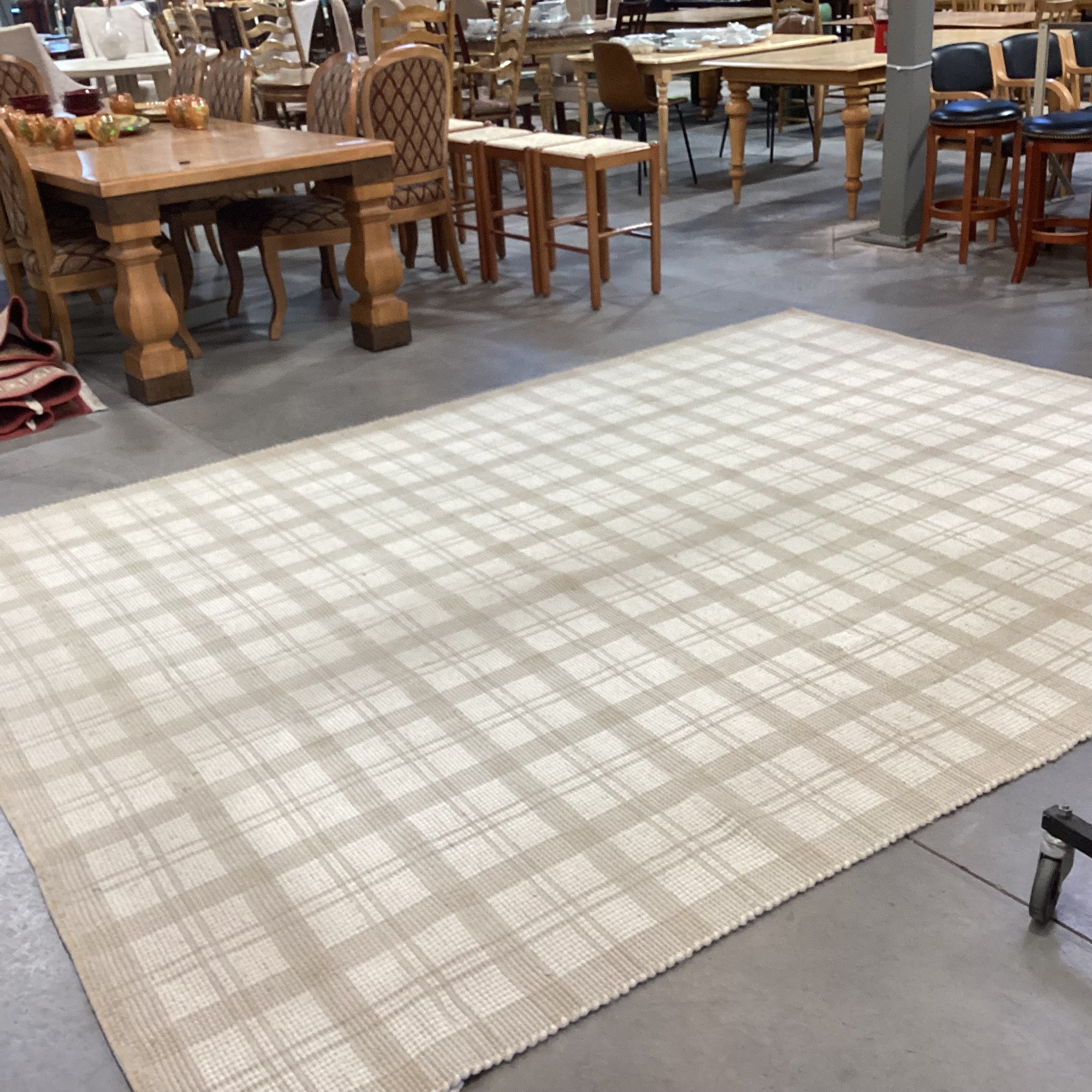 Magnolia Home & Loloi Ryder Beige Ivory  Wool & Cotton Woven Rug 8'6"x 11'6"