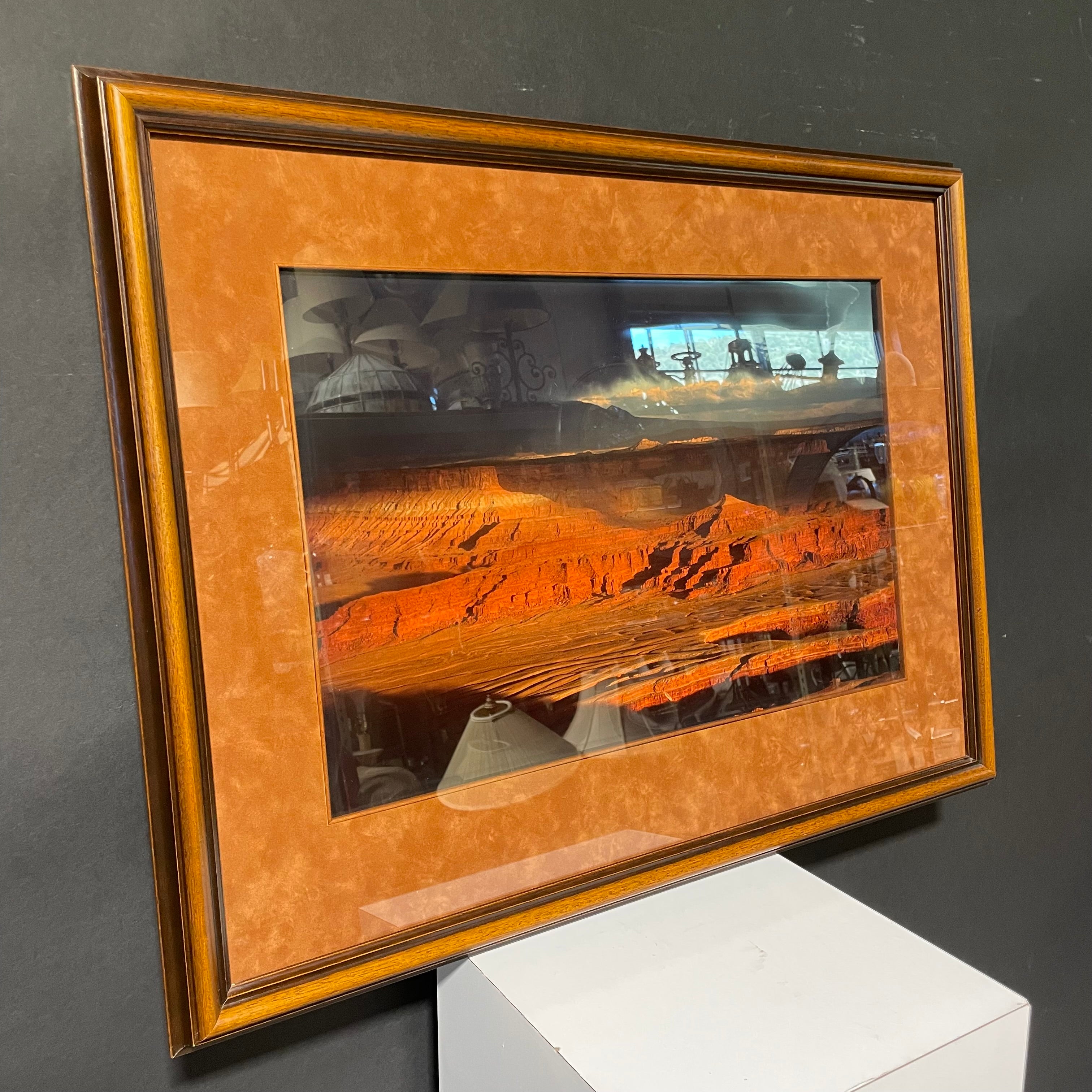 Crabtree Art "Valley Of The Pharaohs" Photograph Matted In A Wooden Frame 24 1/2" x 32"
