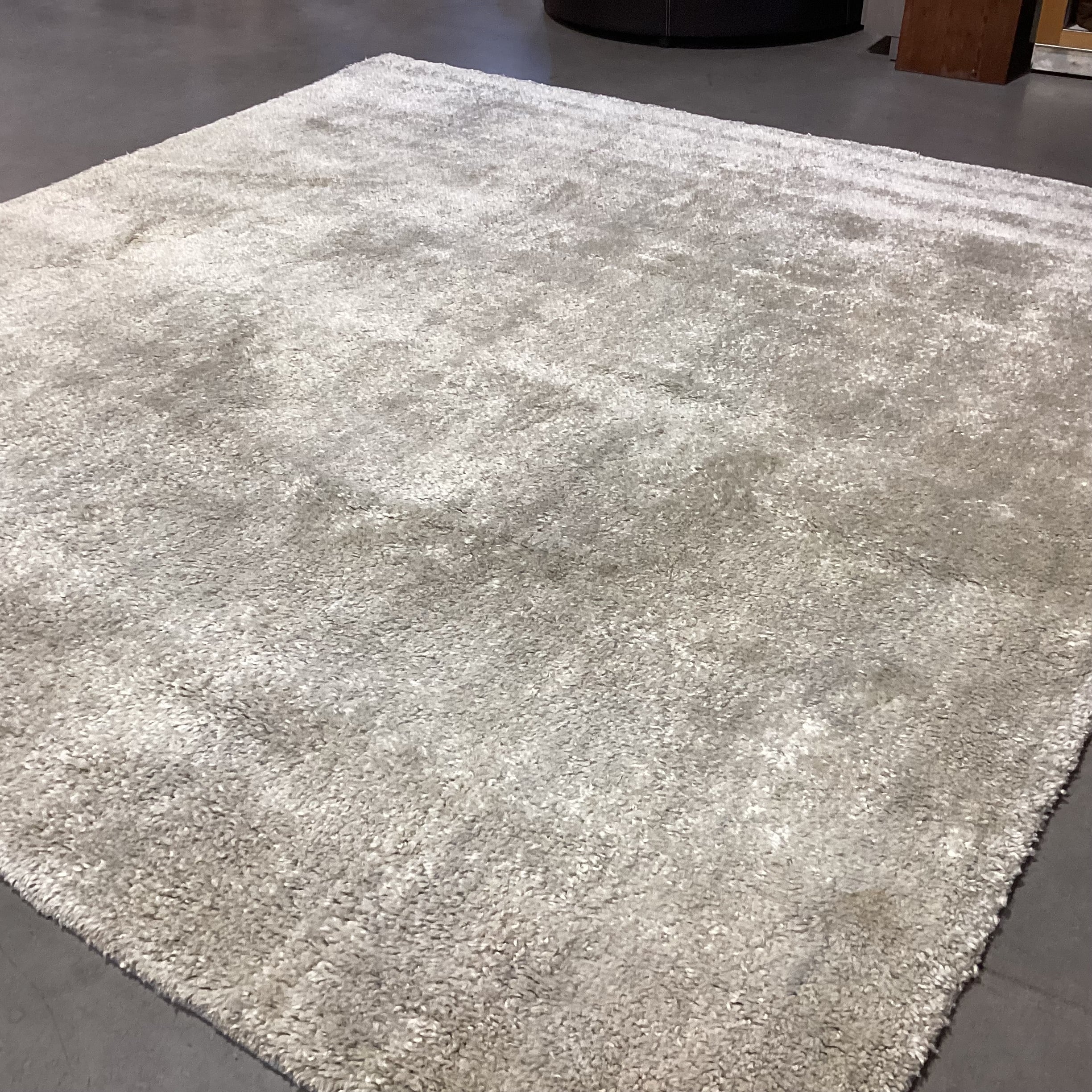 Gold & Grey Woven Wool Rug 10'x 10'4"