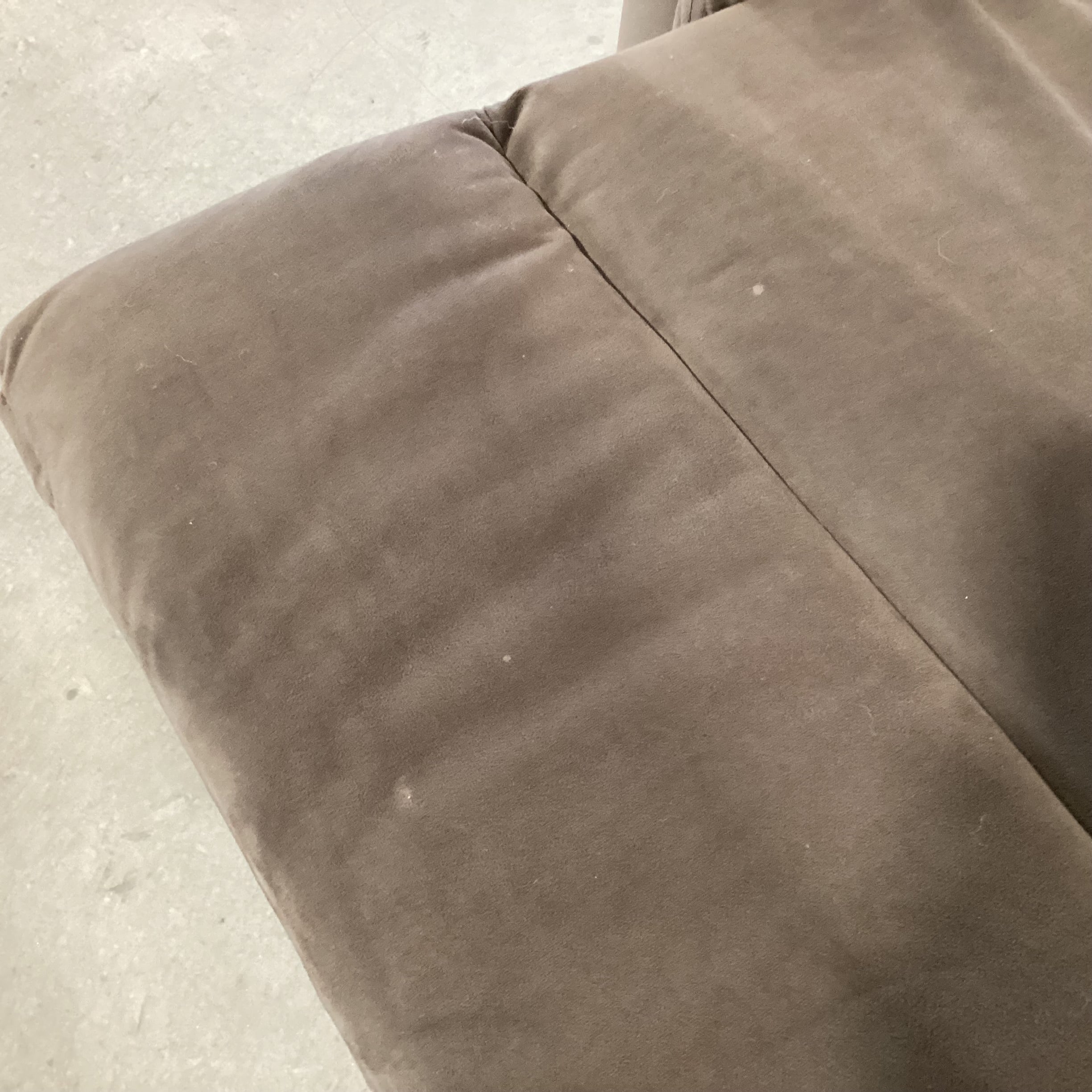 Taupe Brown Velvet Power Lift Recliner Chair 32"x 32" to 64"x 41"