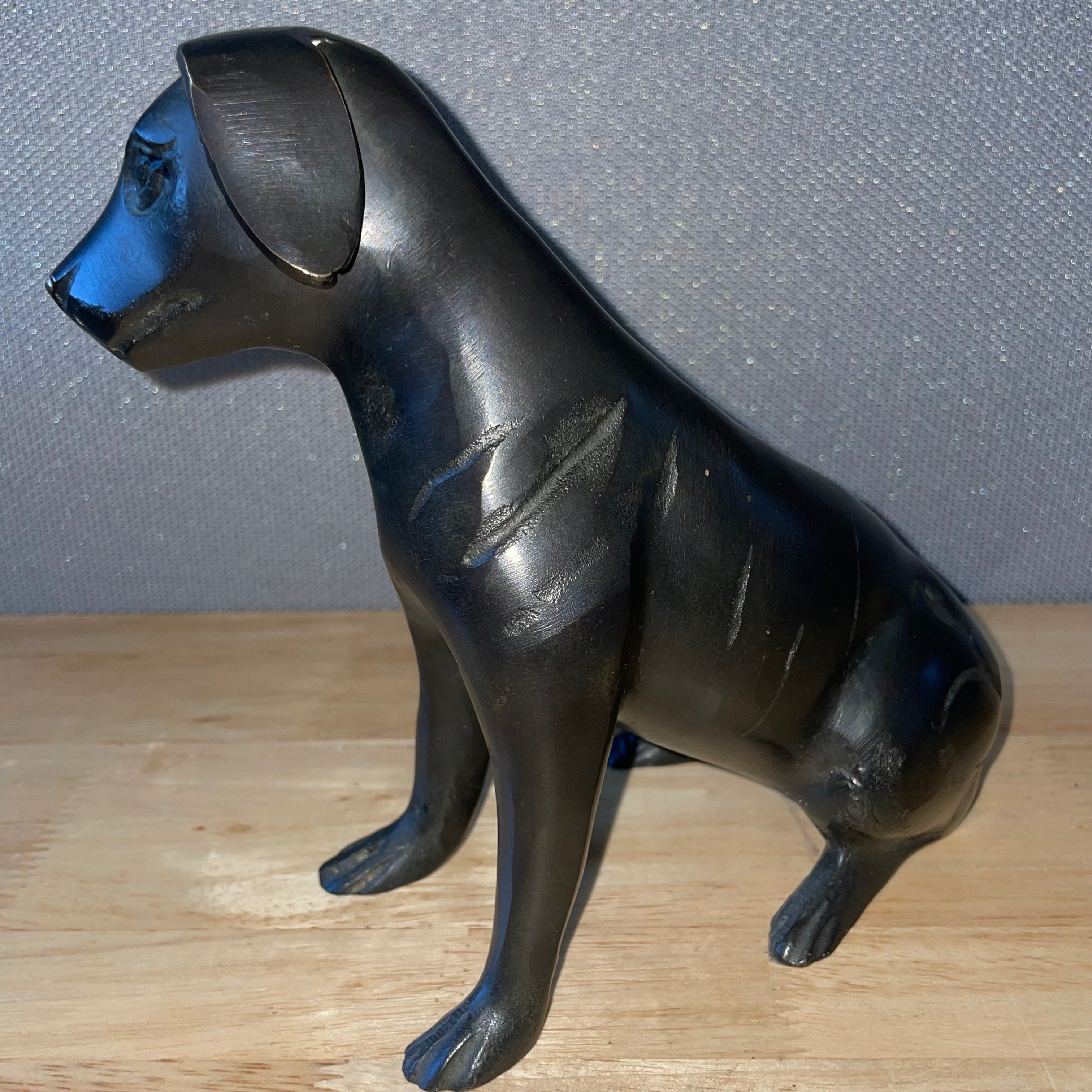 Vintage Cast Iron Greyhound Figurines, Pair