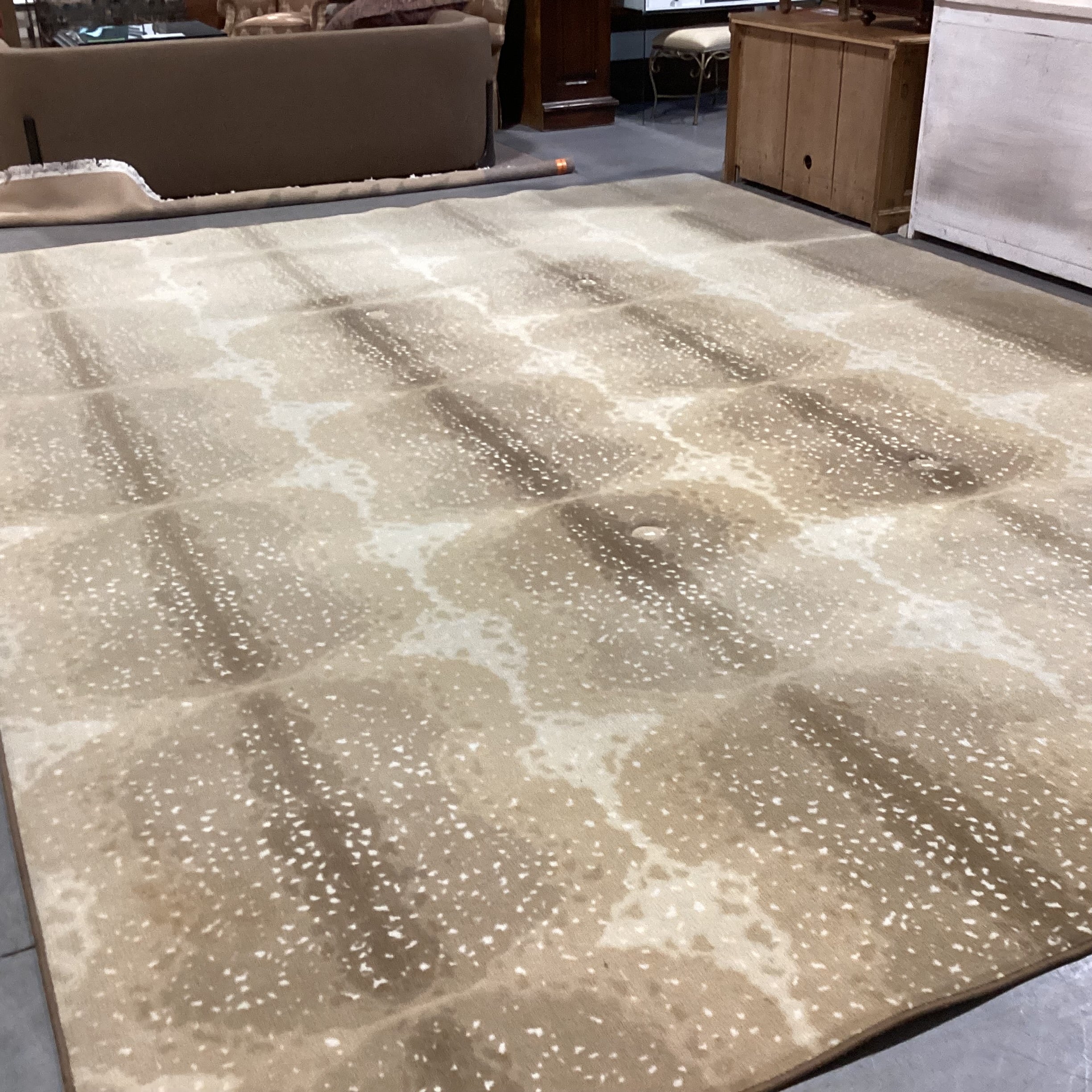 Axis Deer Style Custom Finished Carpet Rug 12'x 16'