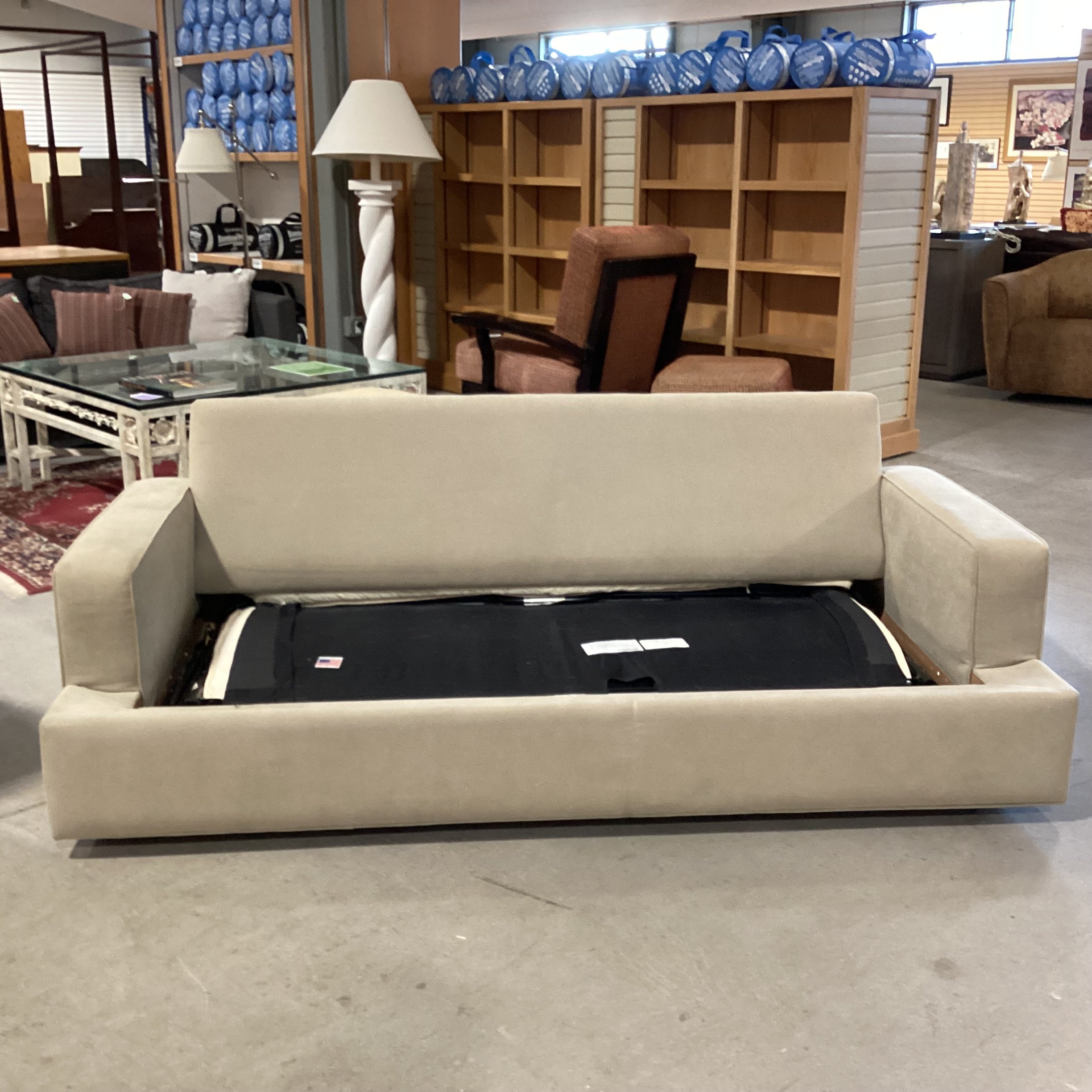 Room & Board Beige Queen Sleeper Sofa 81"x 40"x 29"