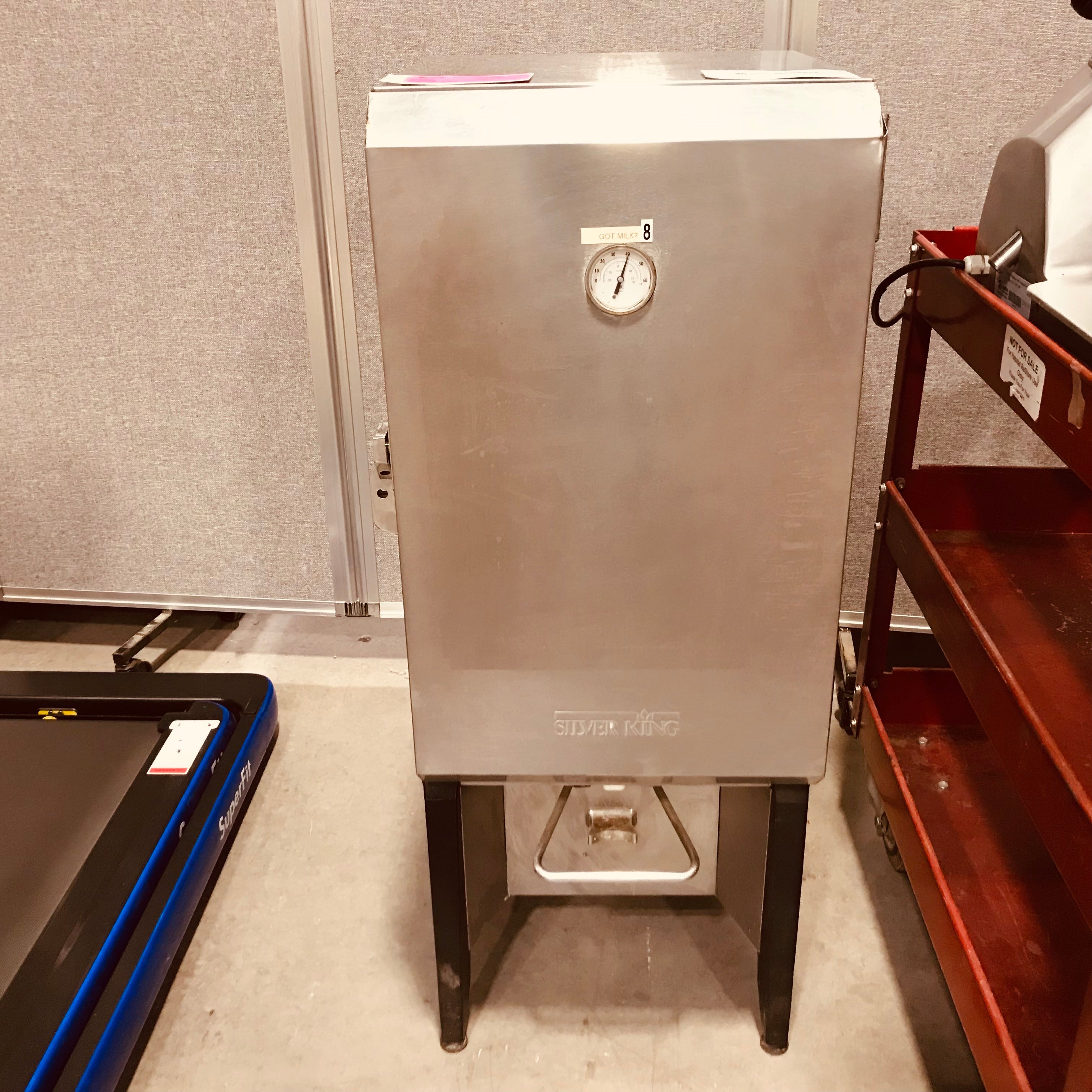 Silver King Stainless Steel Refrigerated Milk Dispenser 15>5"x 17"x 39.5"