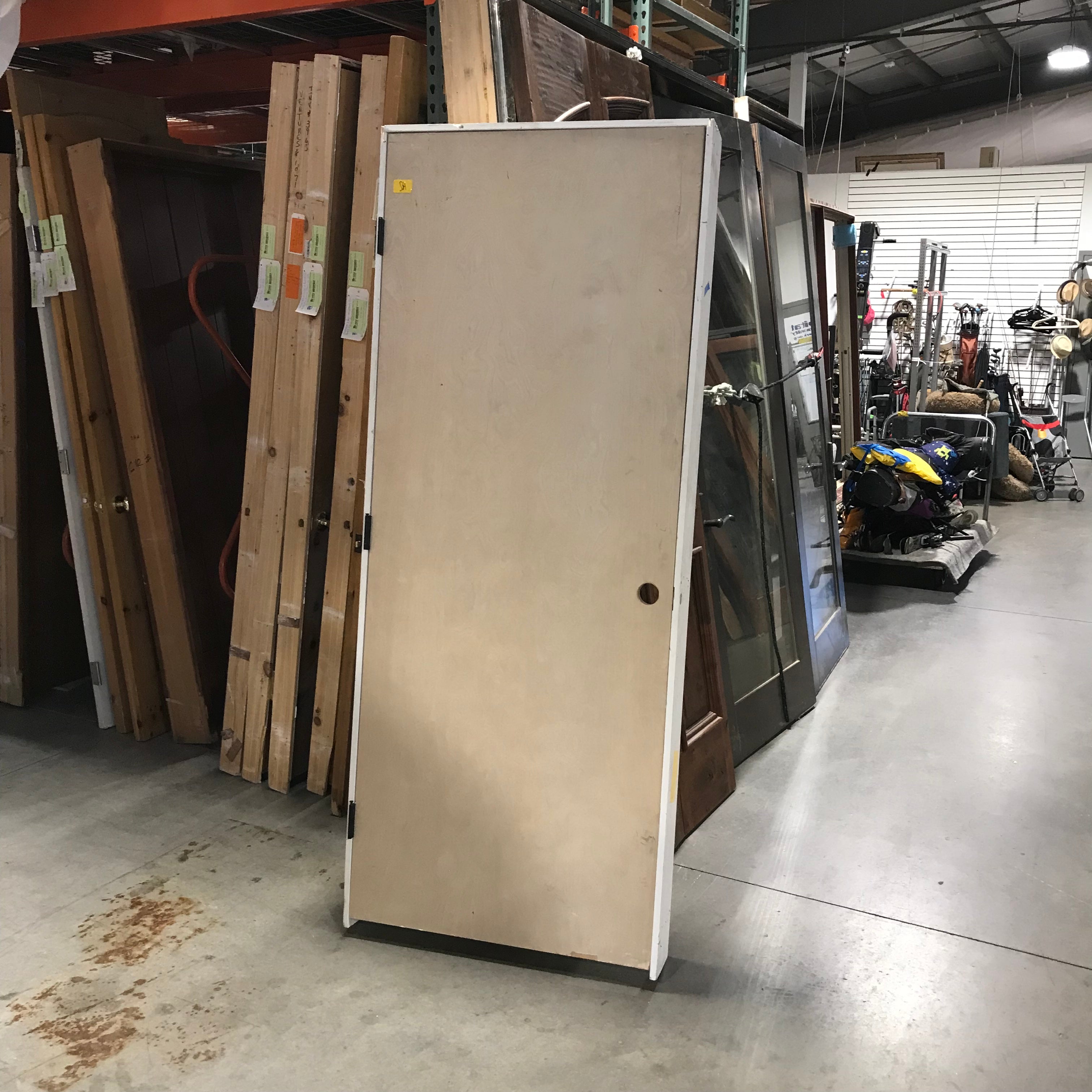 32"x 80" RH Birch Interior Door with Jamb