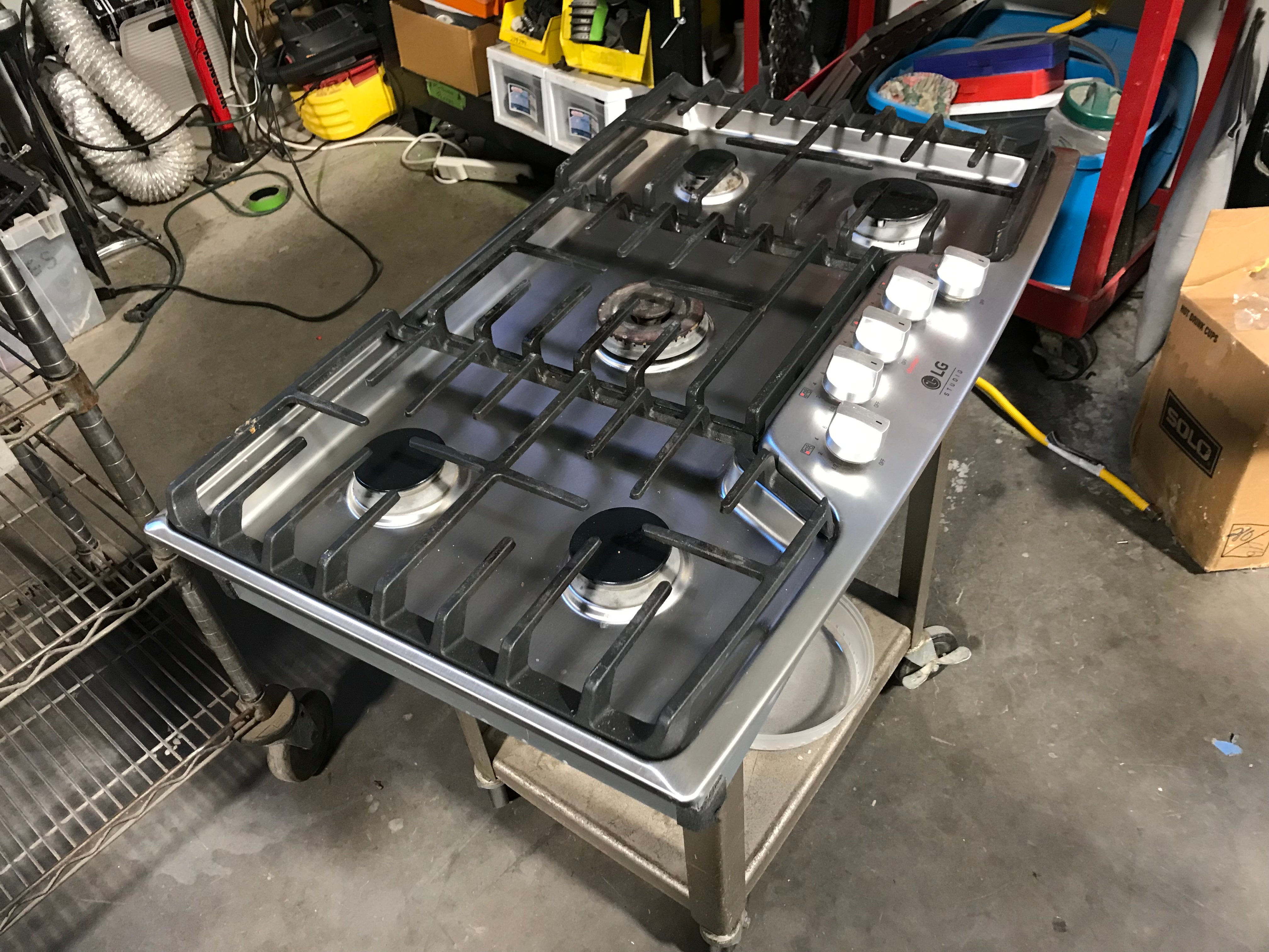 LG Stainless Steel 5 Burner Gas Cook Top 36"x 22"x 4"