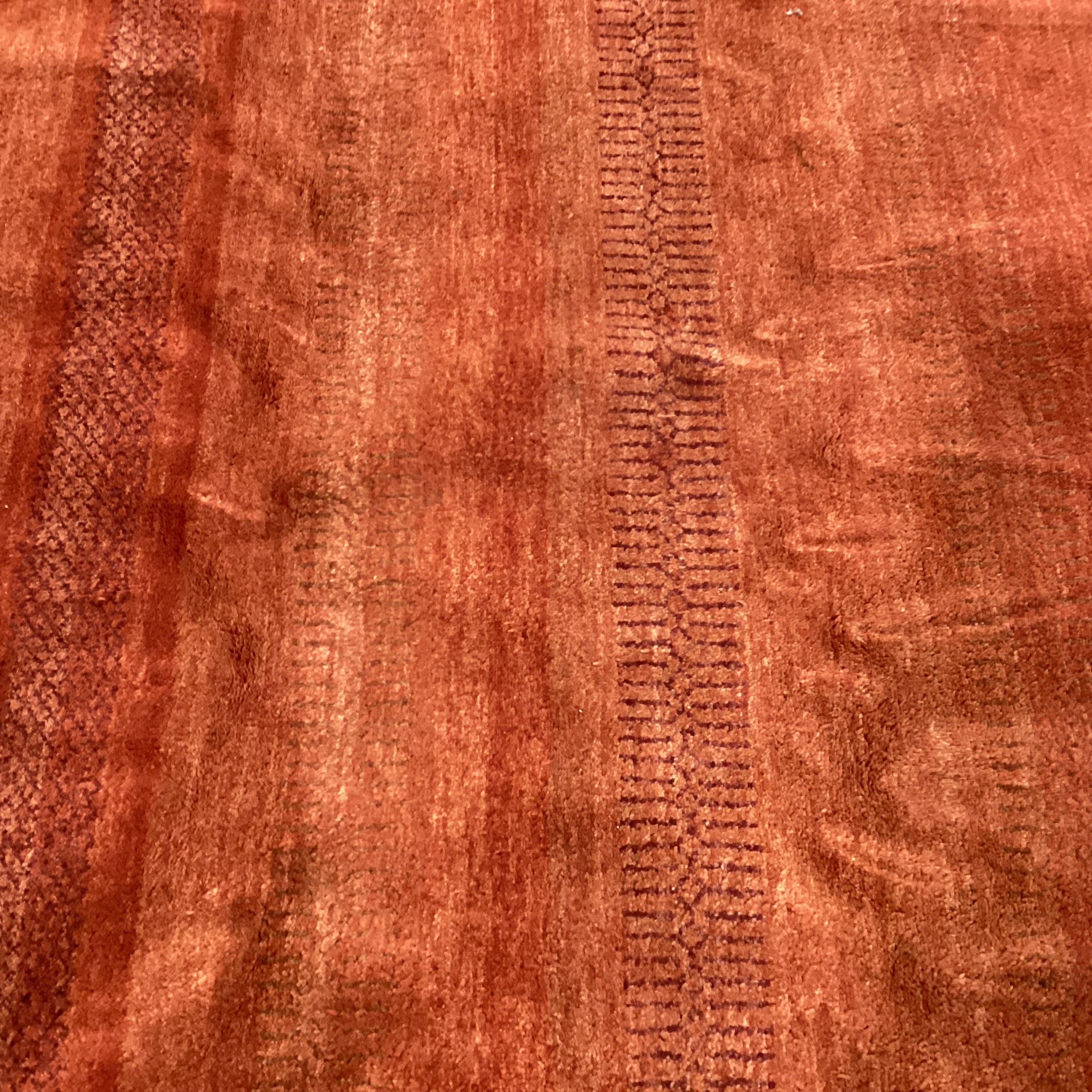 Isberian Rug Co. Gabben Red Orange Handwoven Wool Rug 9'11" x 14'2"