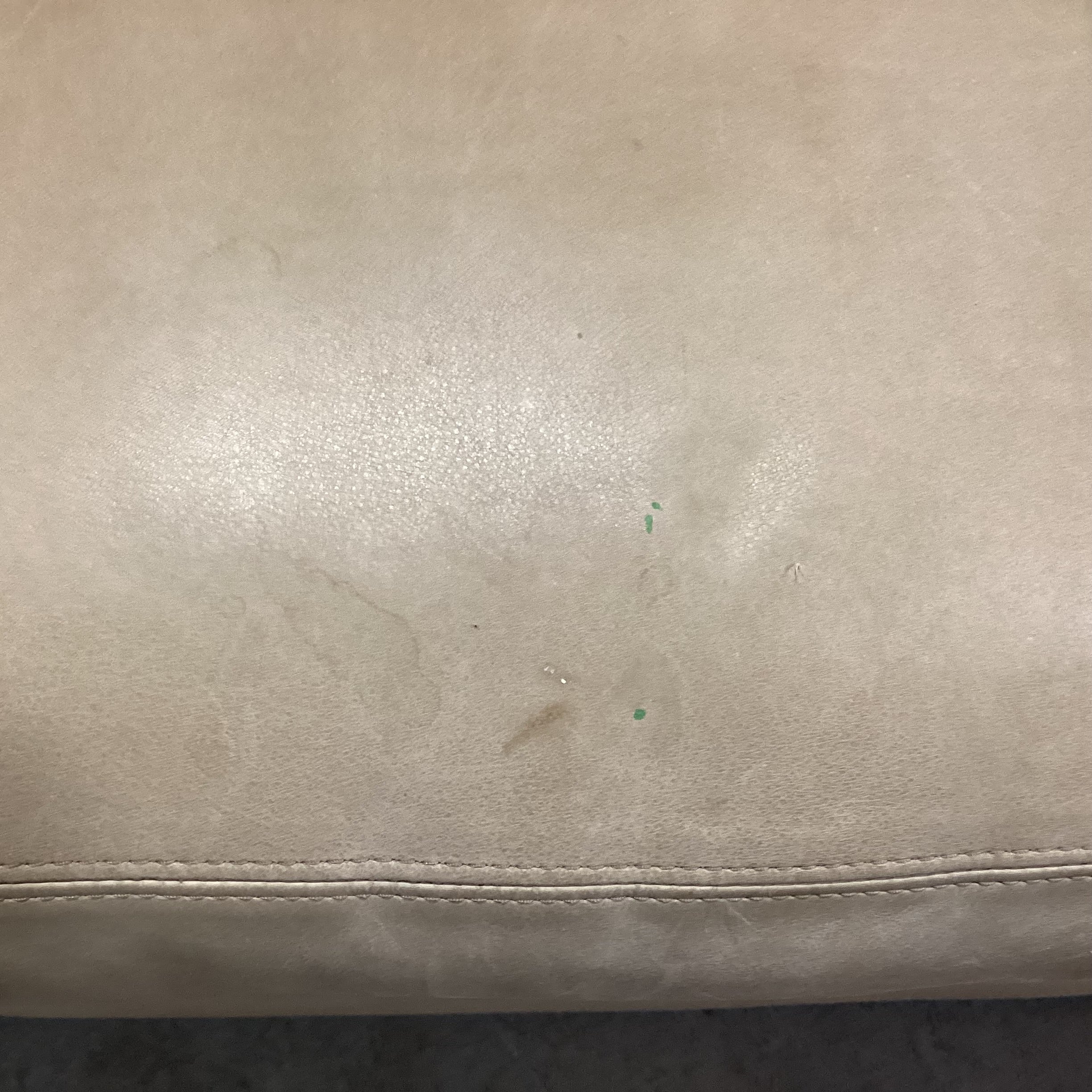 Lee Industries Beige Tan Leather Down Mix Swivel Chair 34"x 35"x 30"