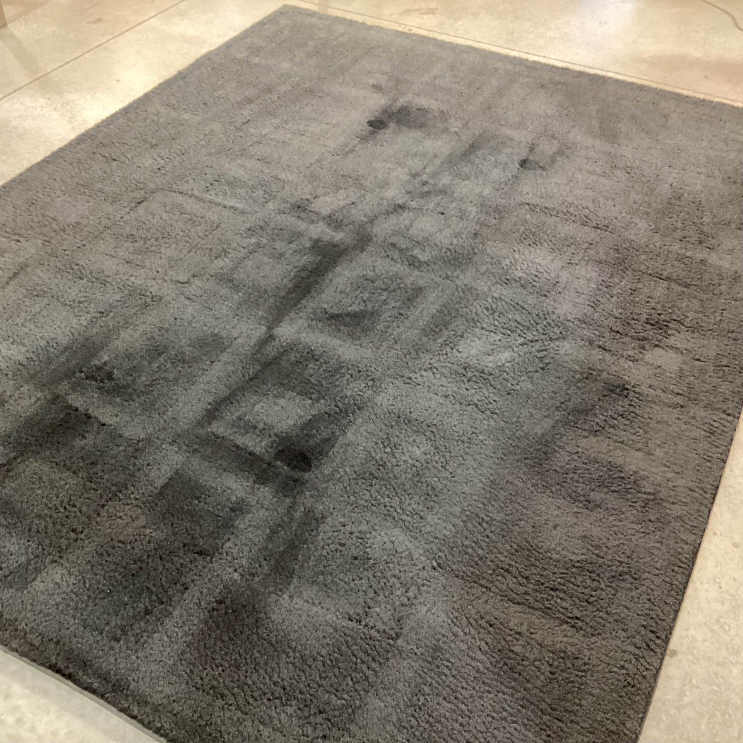 DahDoul Stone Black High Pile Rug