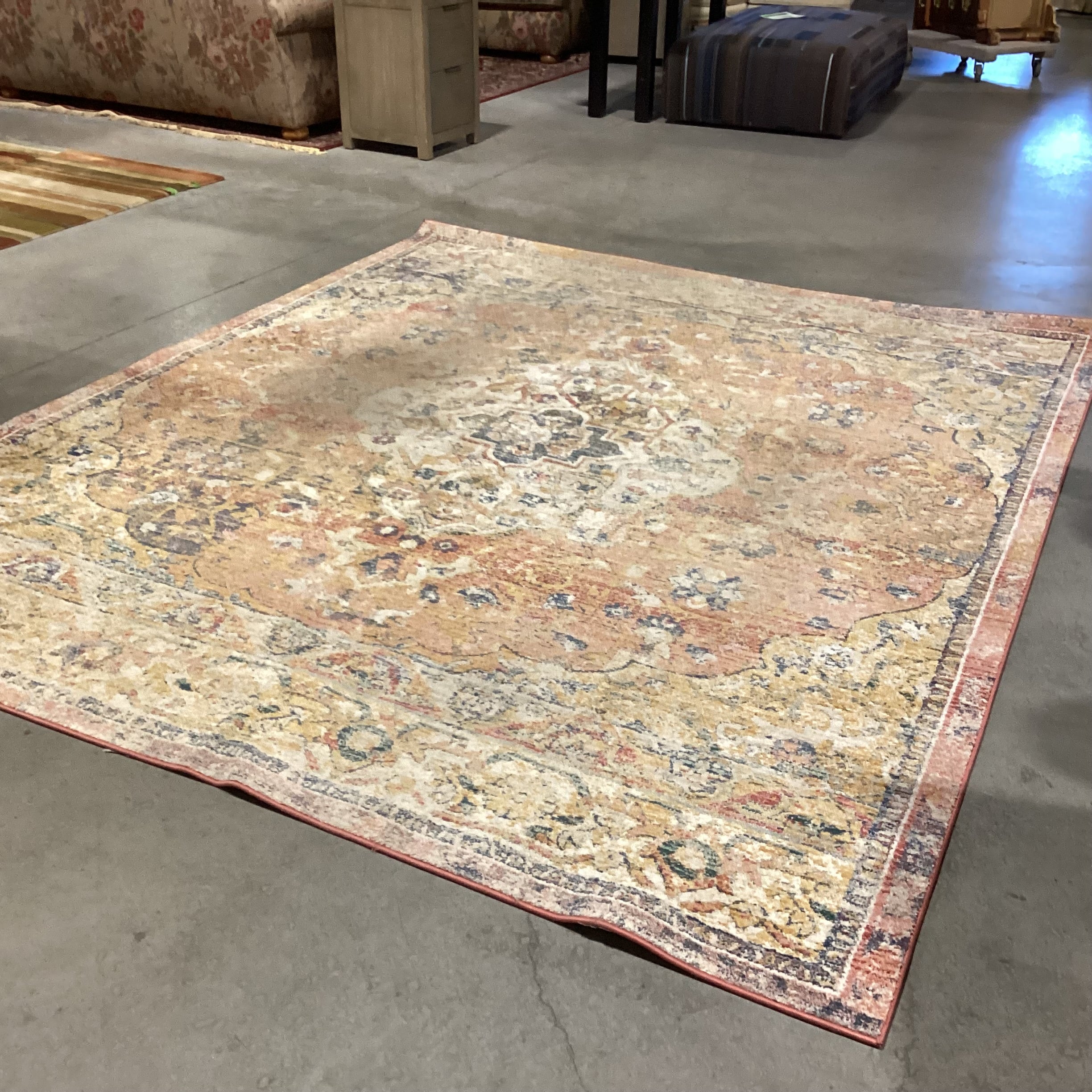 Surya Bergama Ivory Terracotta Poly Rug 7'9"x 9'6"