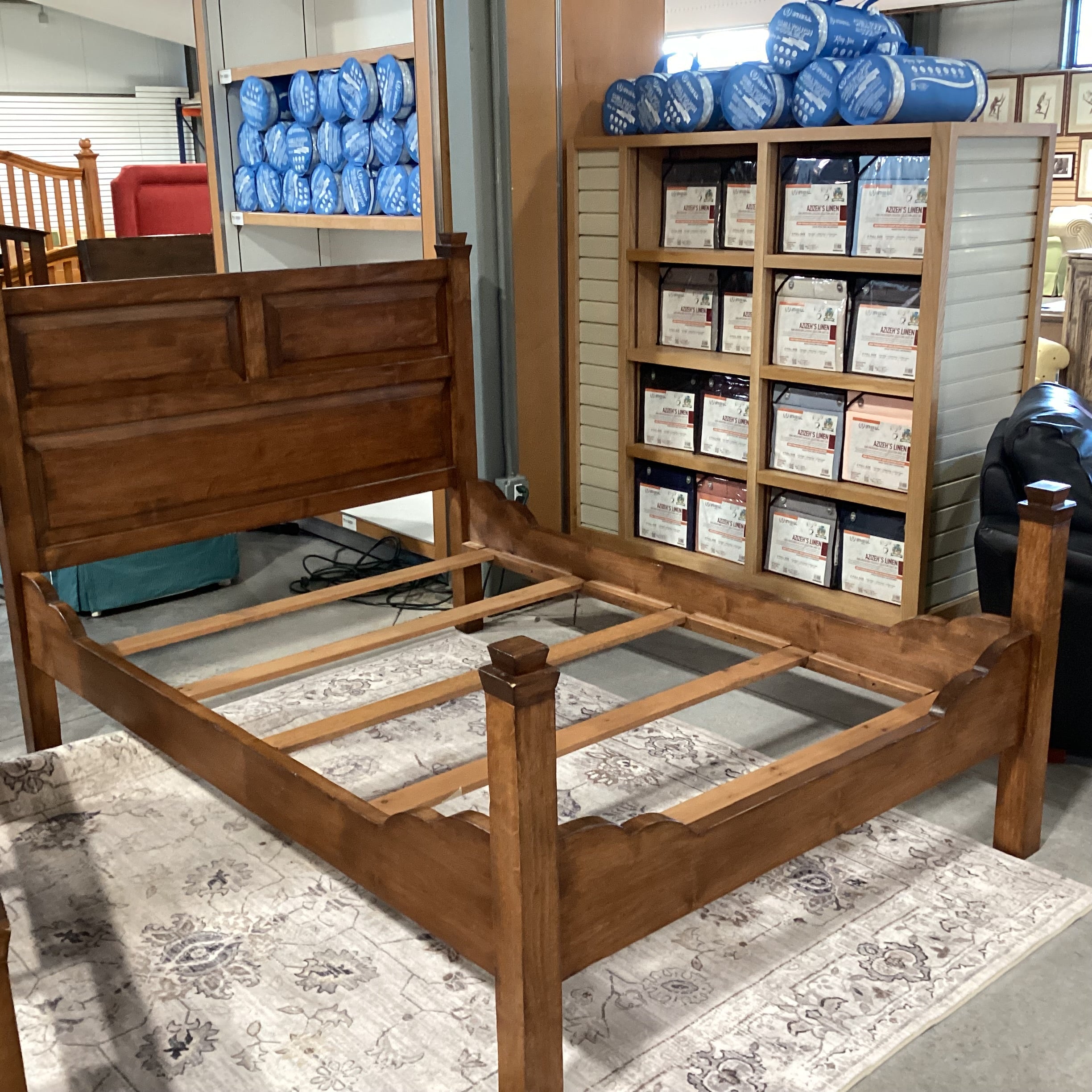 FULL Hamby Hampton Country Hand Crafted Solid Wood Bed Set 58.5"x 81"x 51"