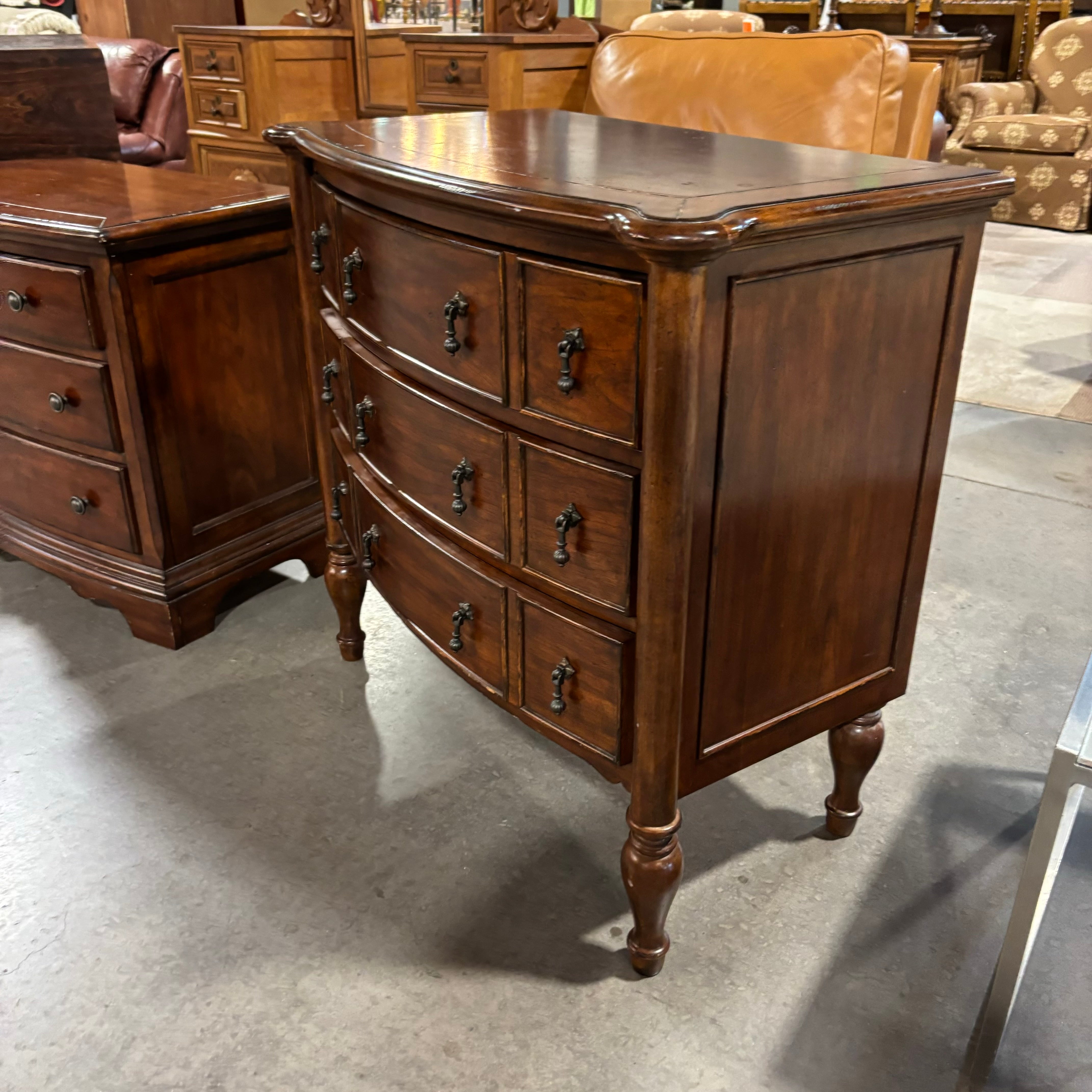 Wrangler Home Dark Finish Wood 3 Drawer Chest 36"x 19.5"x  33"