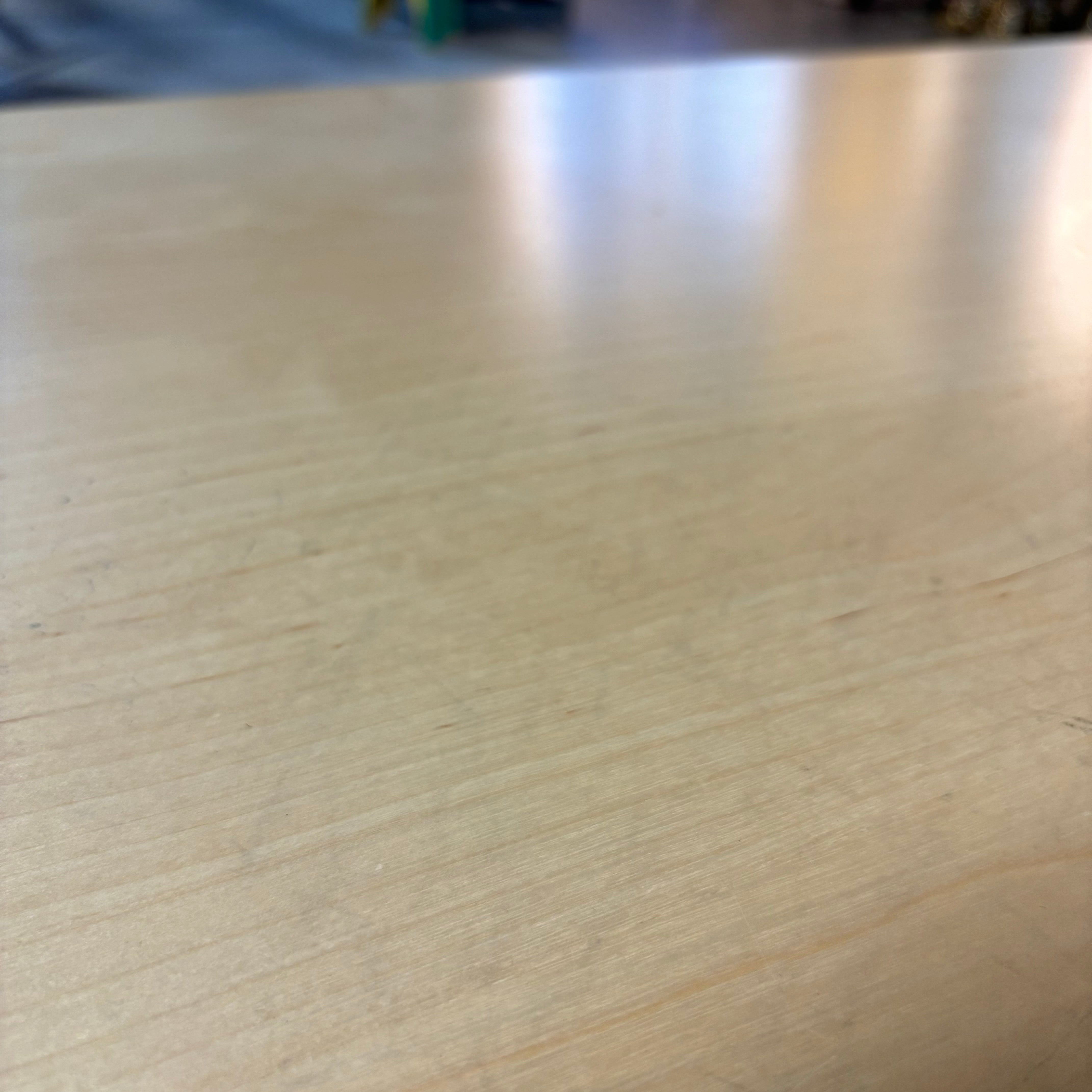 Wood Style Laminate with Metal Base Adjustable Desk 63"x 47"x 27" to 30"