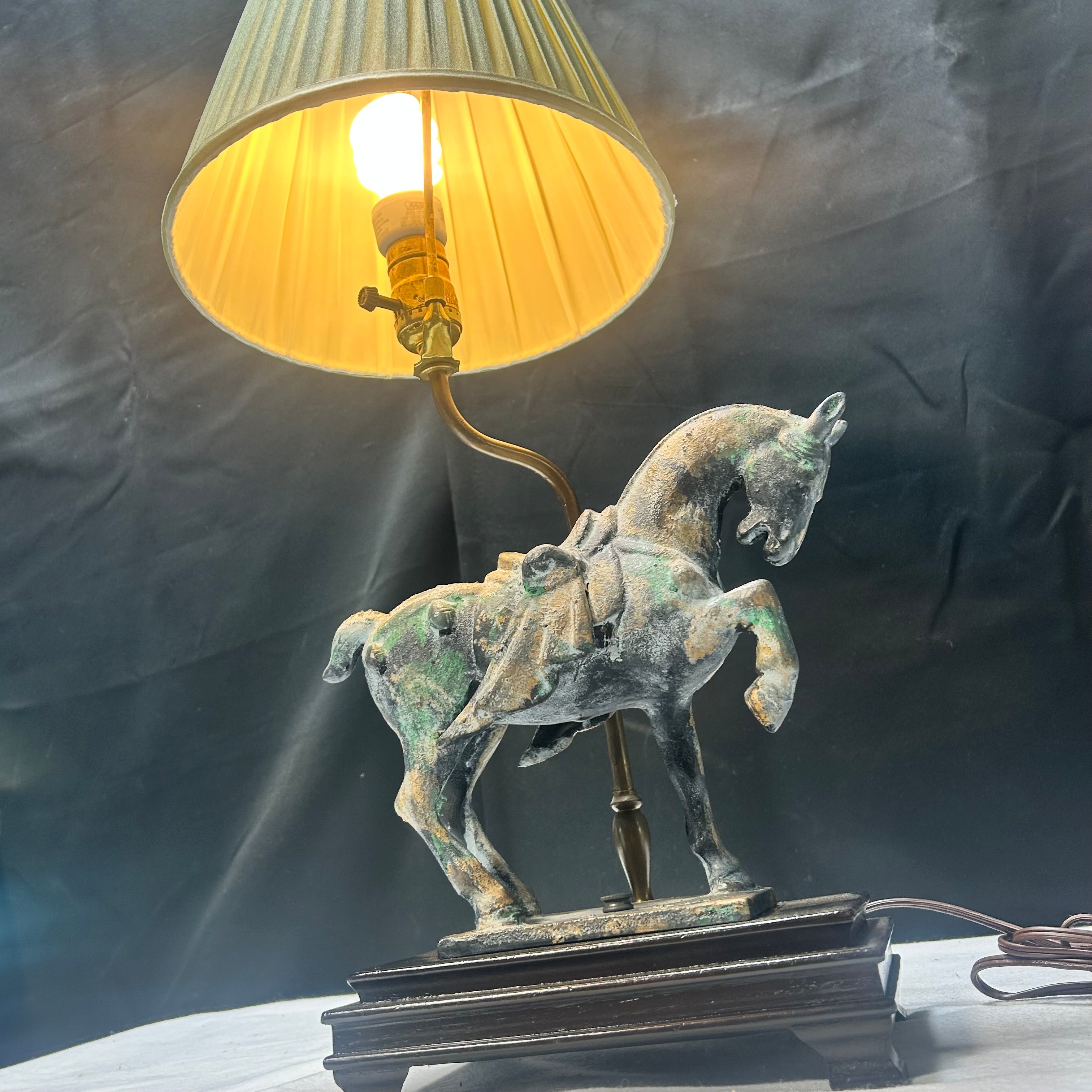 Tang Dynasty Style Horse Lamp 11"x 6"x 24"