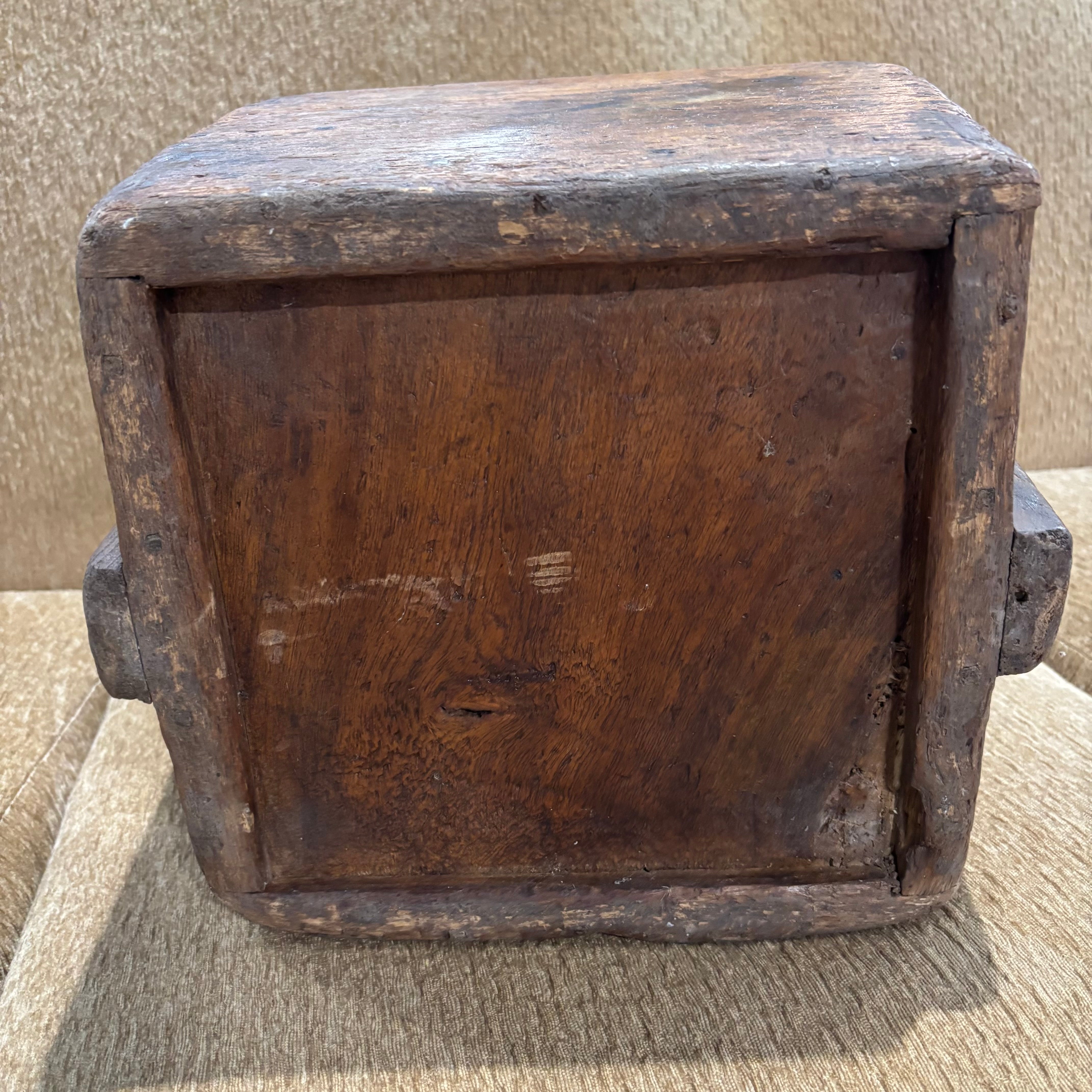 Antique Chinese Rice Bucket, 15" x 13" x 20"