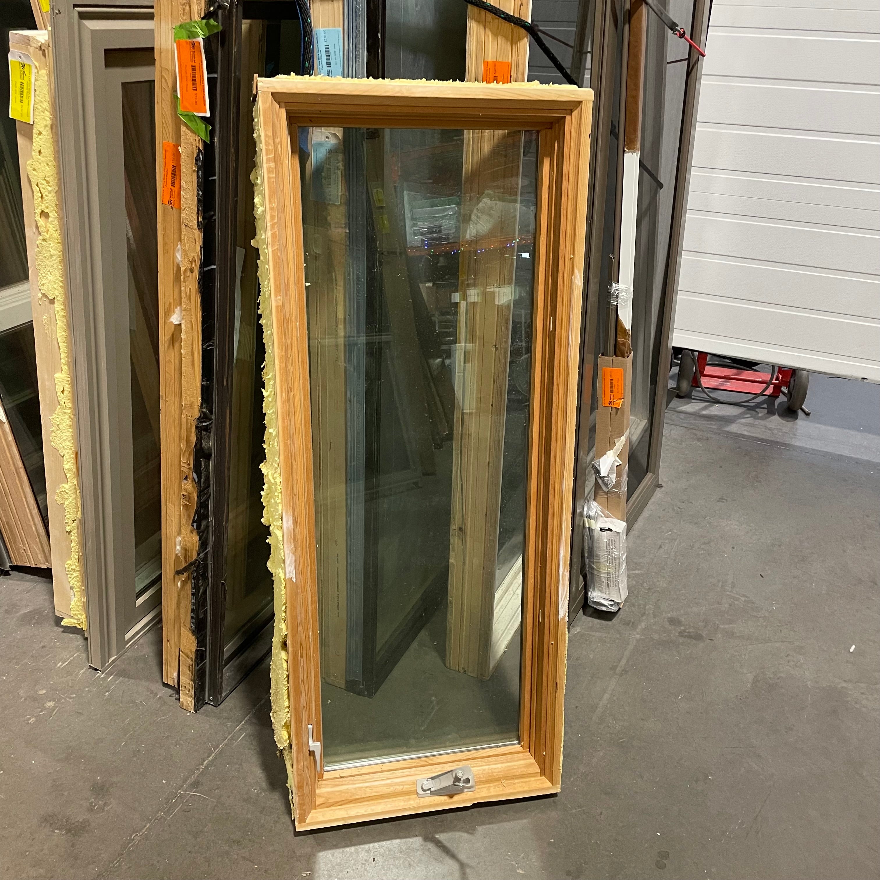 21"x 53" Tan Metal Clad Single Casement Exterior Window