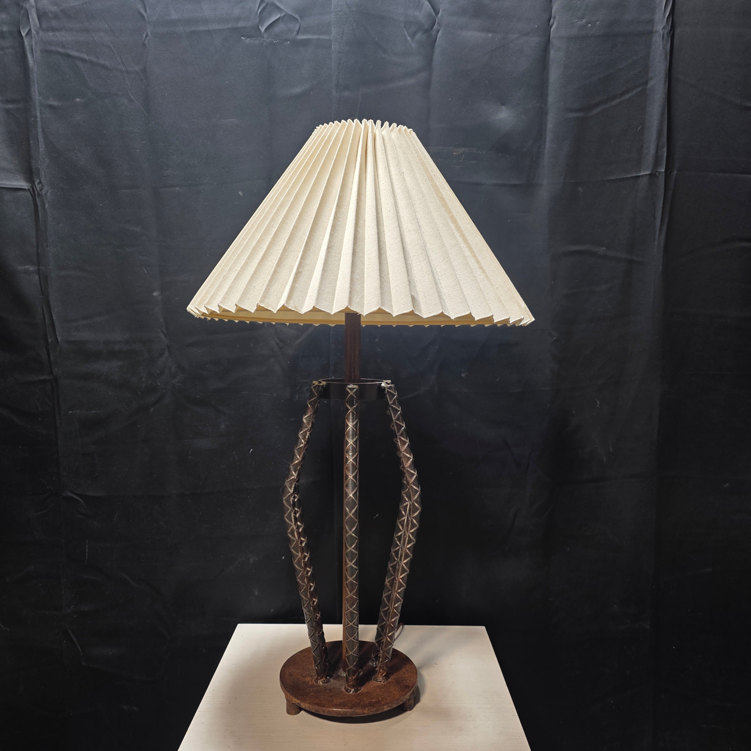 Industrial Rebar Heavy Table Lamp 21"Dx36"