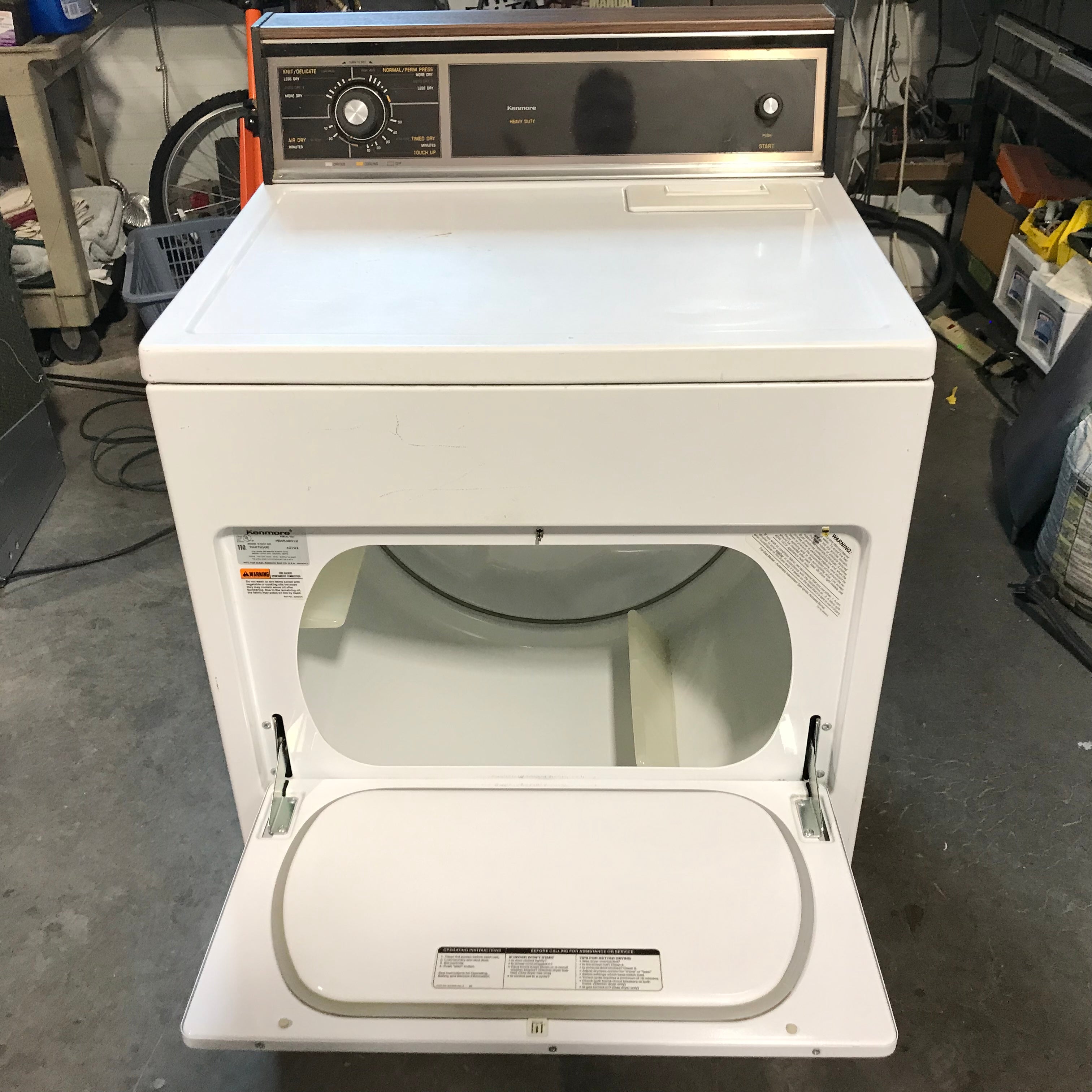 Kenmore White Front-Load Electric Dryer 29"x 28"x 43"