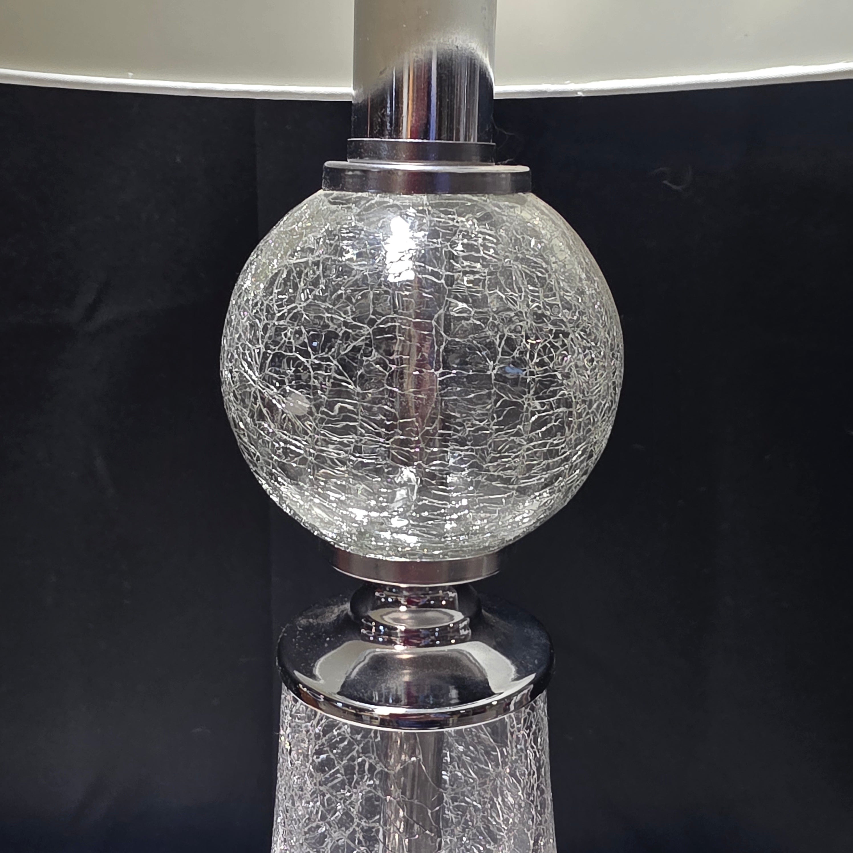 Safavieh Cracked Glass Accent Table Lamp 12"Dx27"