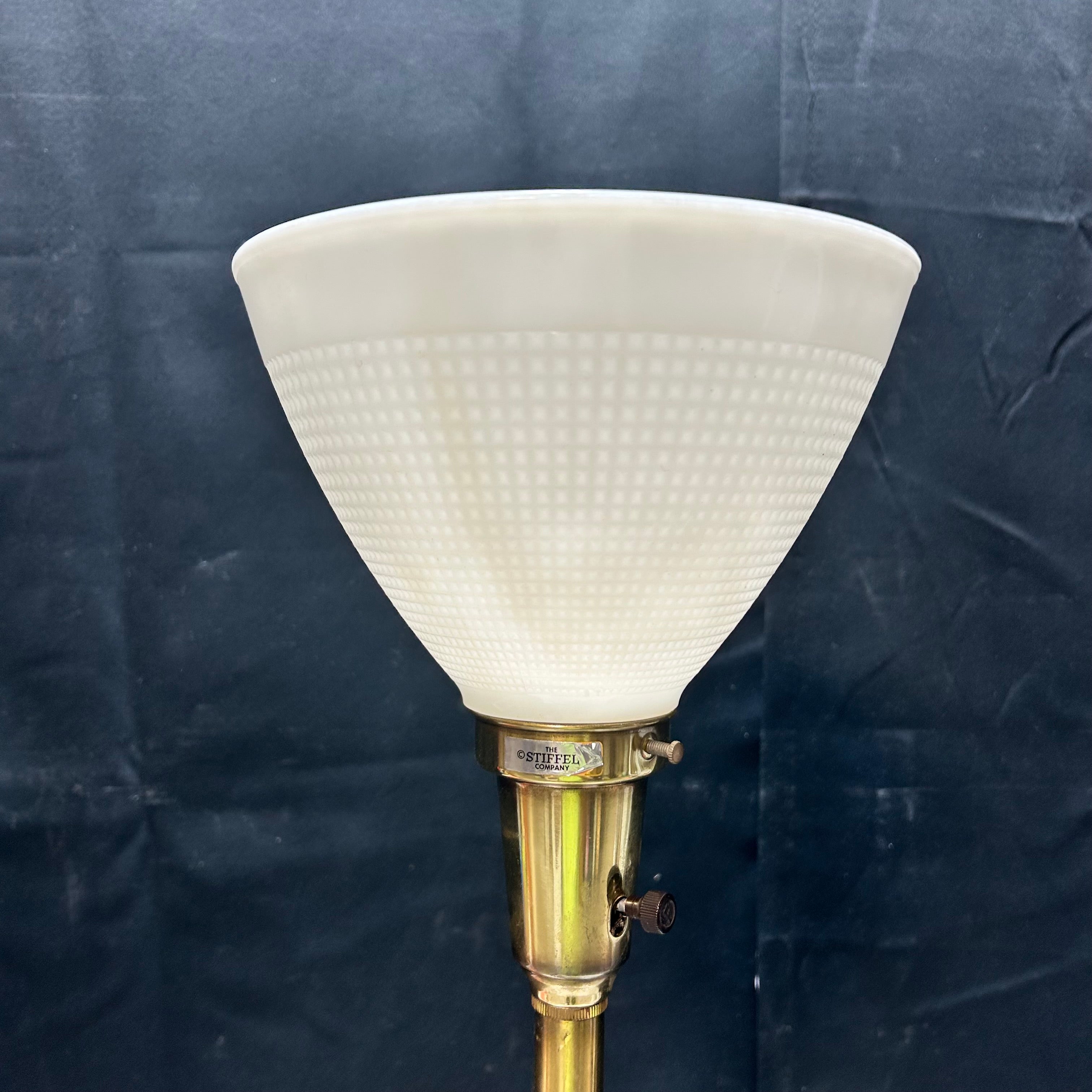 The Stiffel Co.Vintage Brass Table Lamp 8"x 32.5"