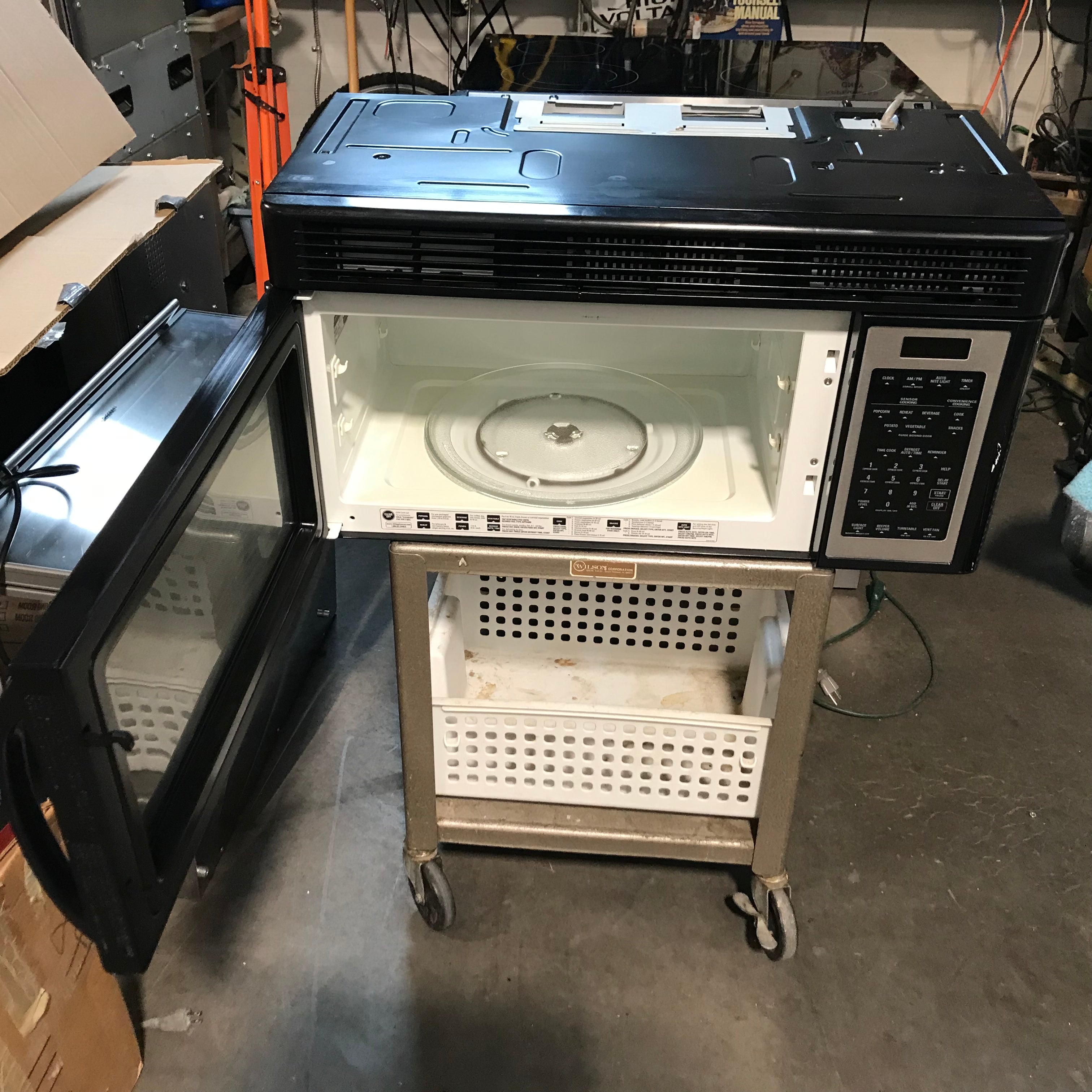 GE Spacemaker Stainless Steel Over-The-Range Microwave 30"x 15"x 16"