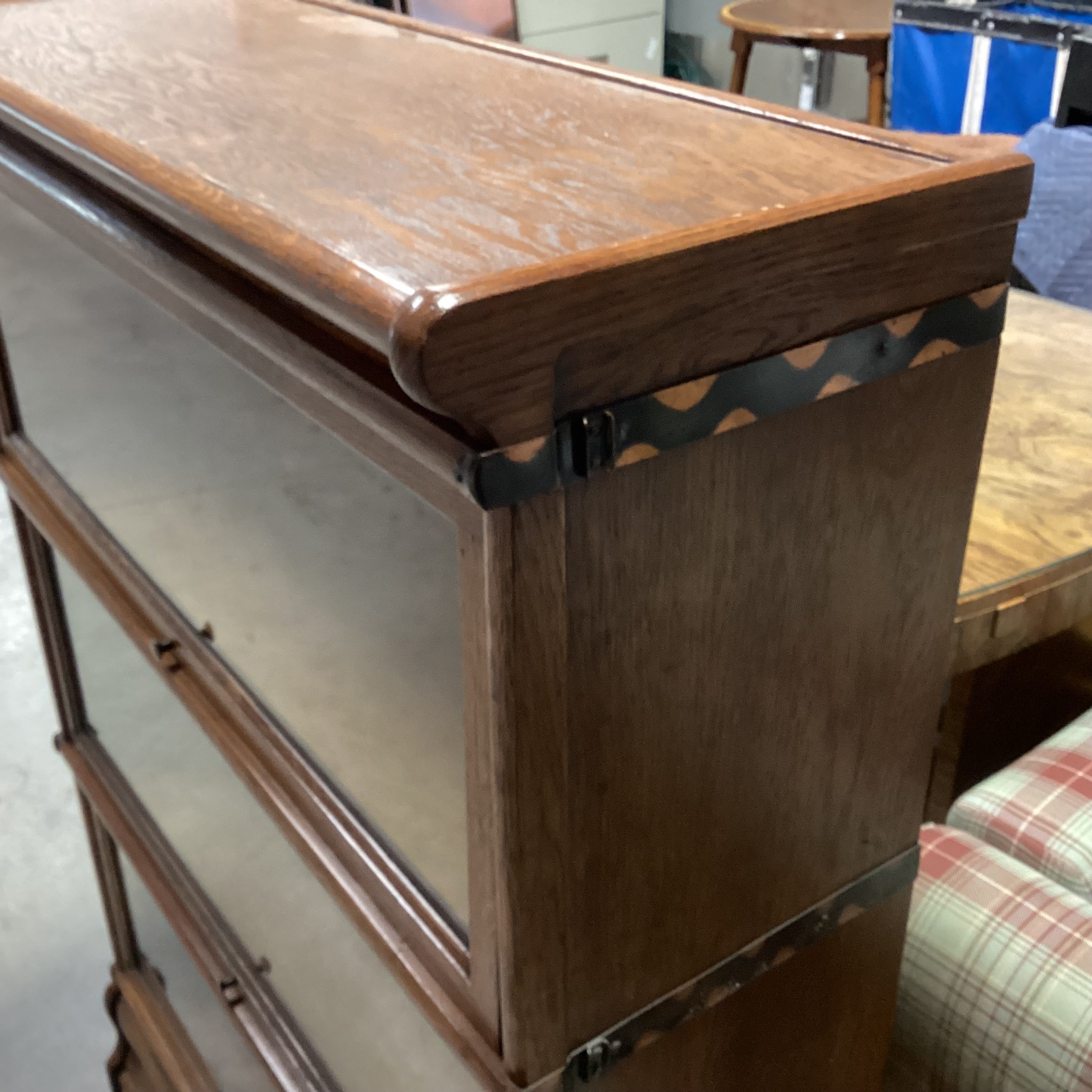Antique Macey 3 Stack Barrister Bookcase 34"x 12"x 49"