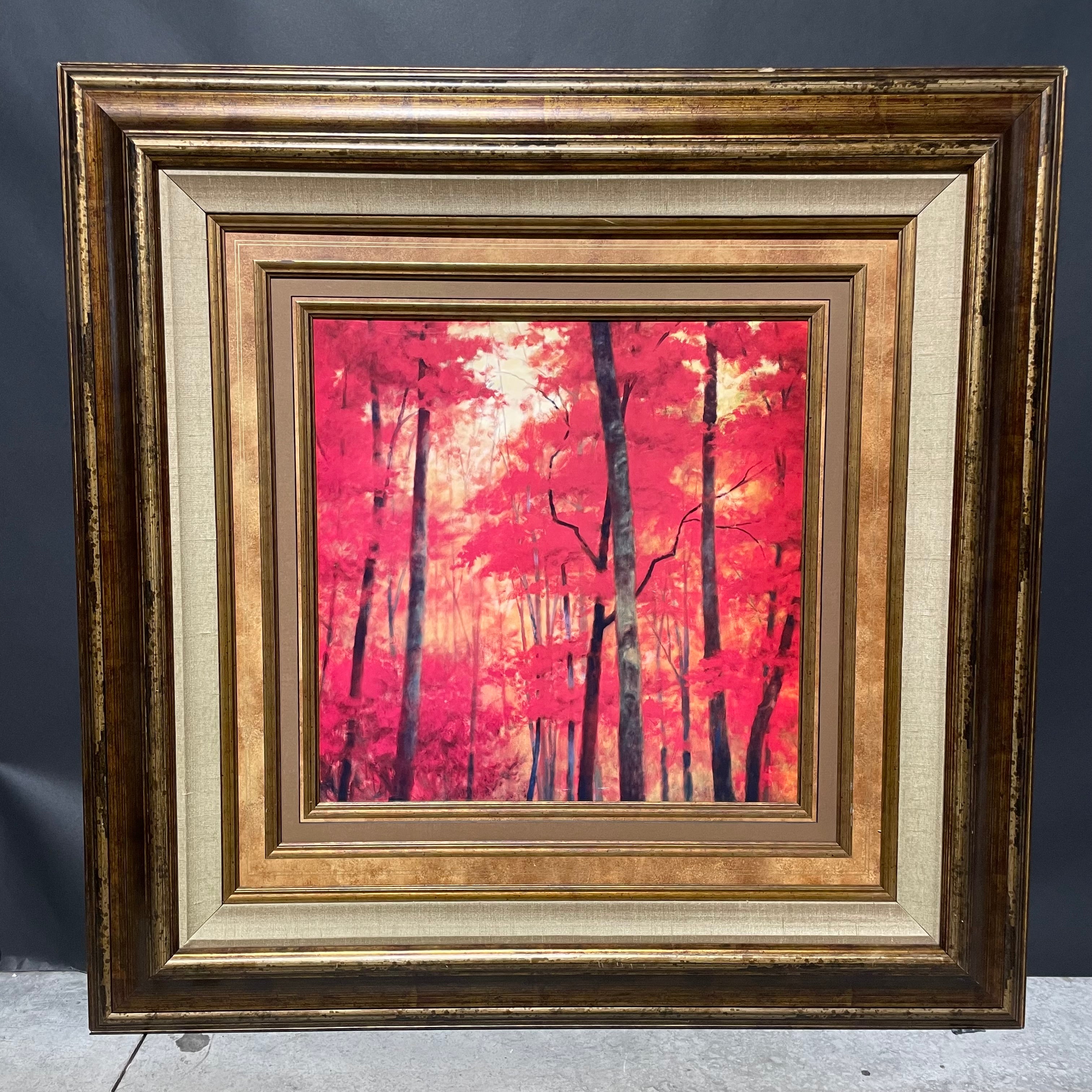 Vicki McMurry "No Boundaries" Print In Large Matted Frame 44 1/2" x 44 1/2"