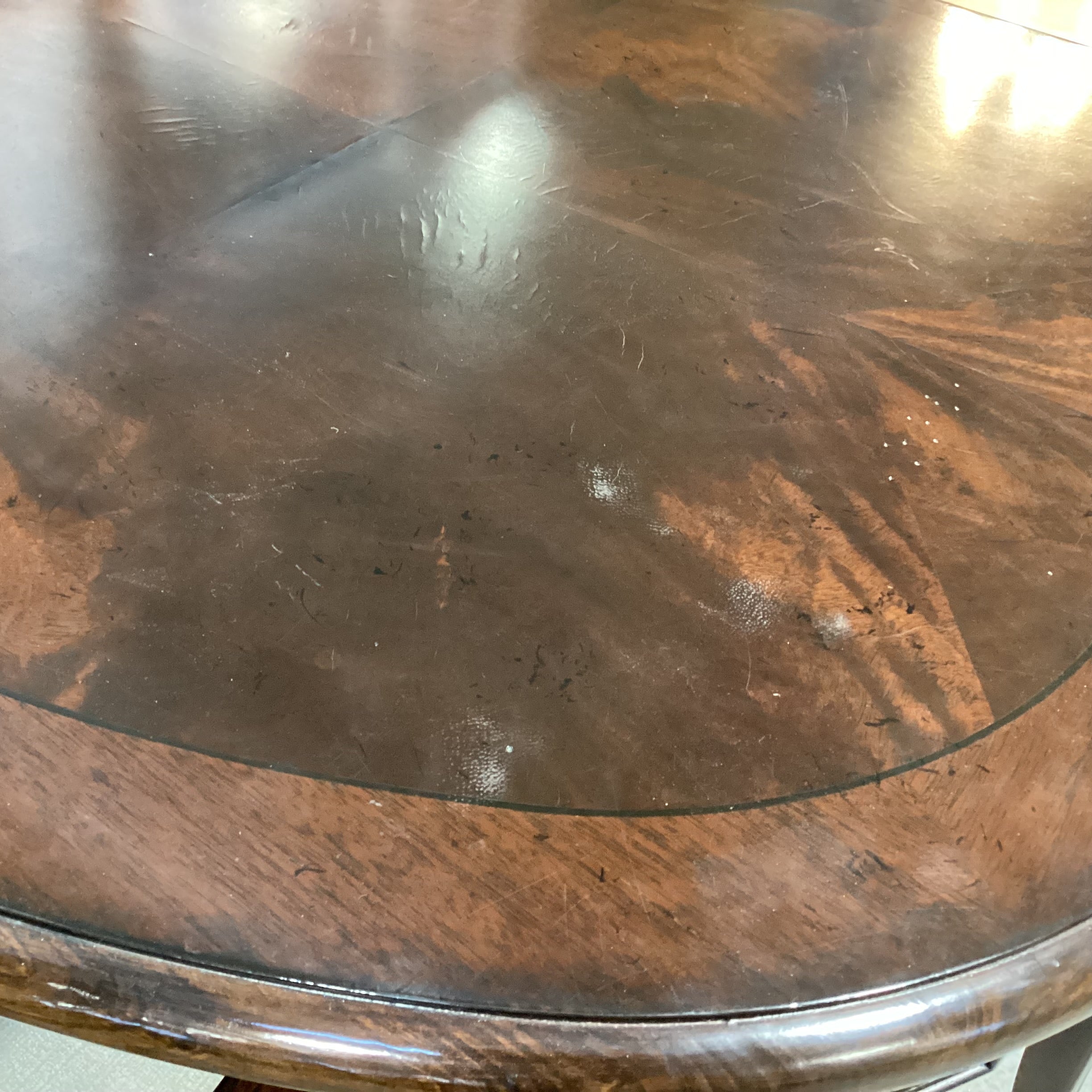 Hooker Furniture Dark Finish Wood & Veneer 2 Leaf Table with 8 Chairs Dining Set 112"x 44"x 30.5"