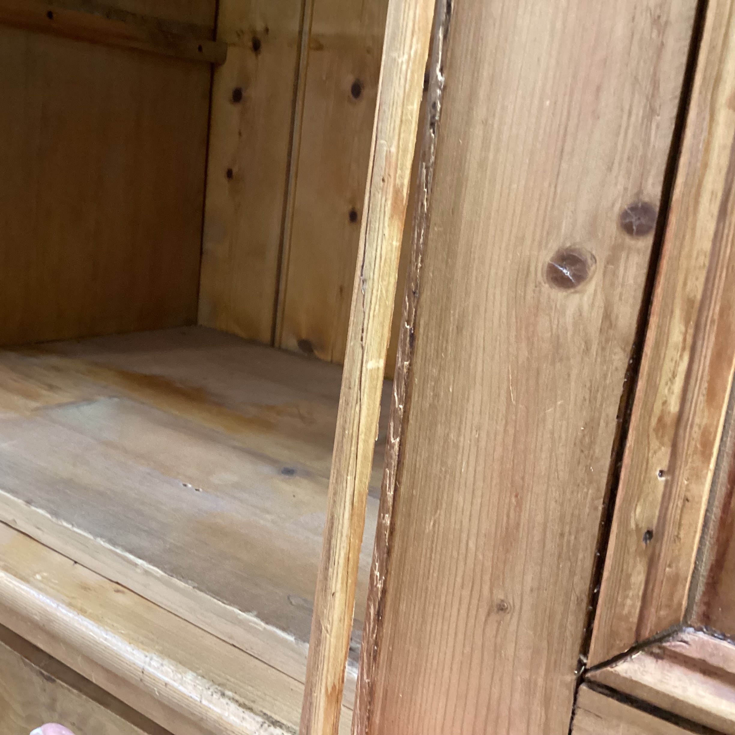 Pine 2 Door 4 Drawer Armoire 49"x 20"x 76"
