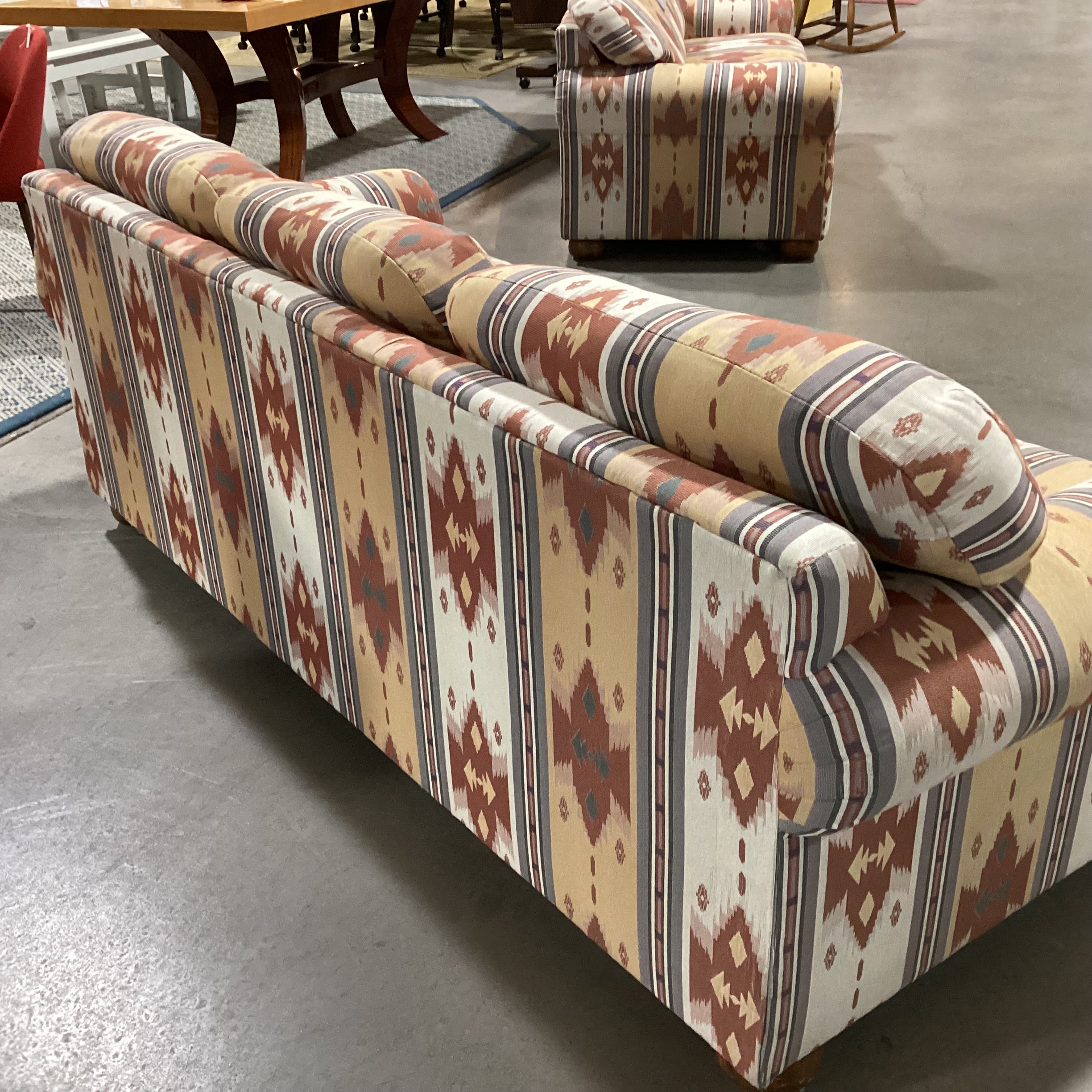 La-Z Boy Gold Rust Southwest Upholstered Queen Sleeper Sofa 84"x 34"x 32"