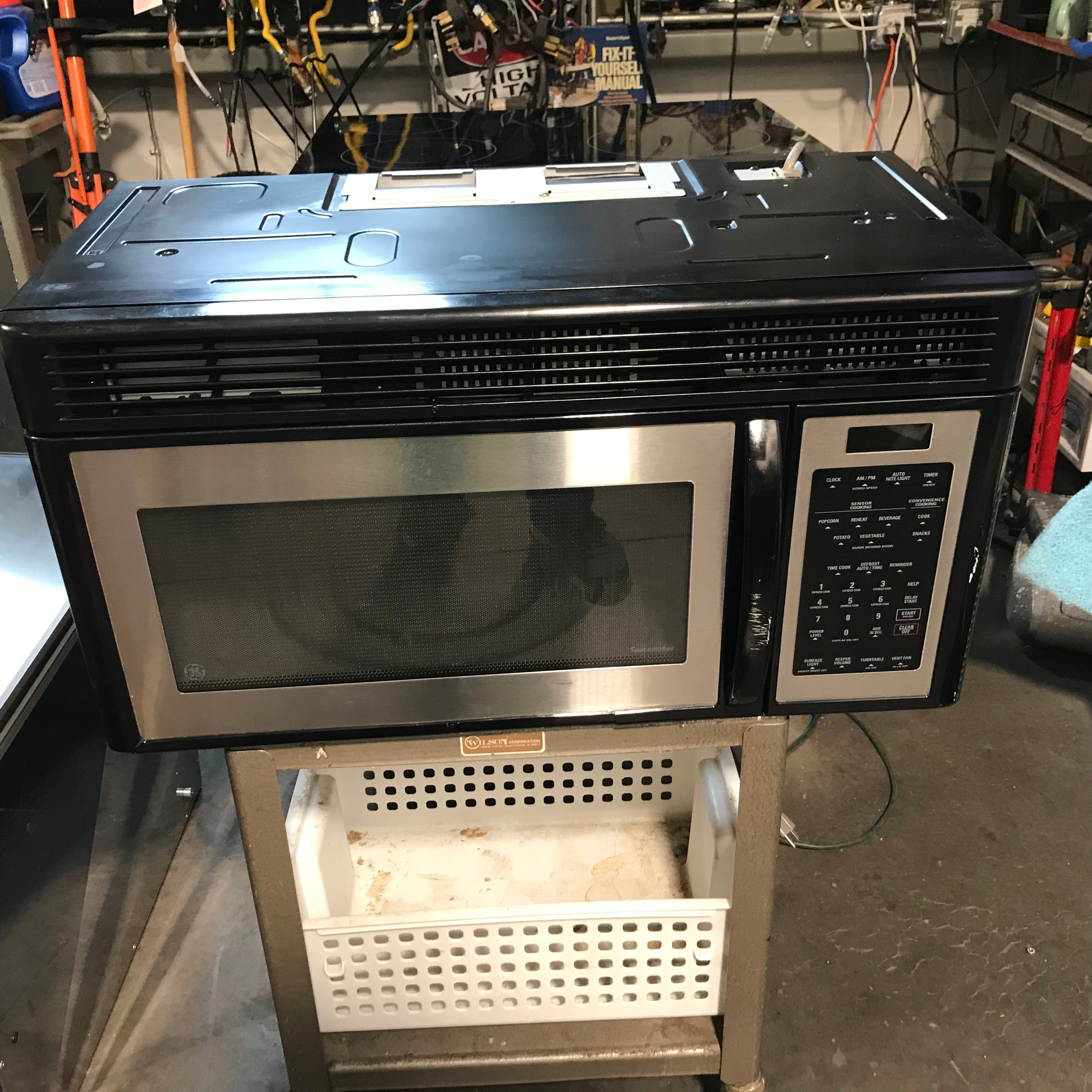 GE Spacemaker Stainless Steel Over-The-Range Microwave 30"x 15"x 16"
