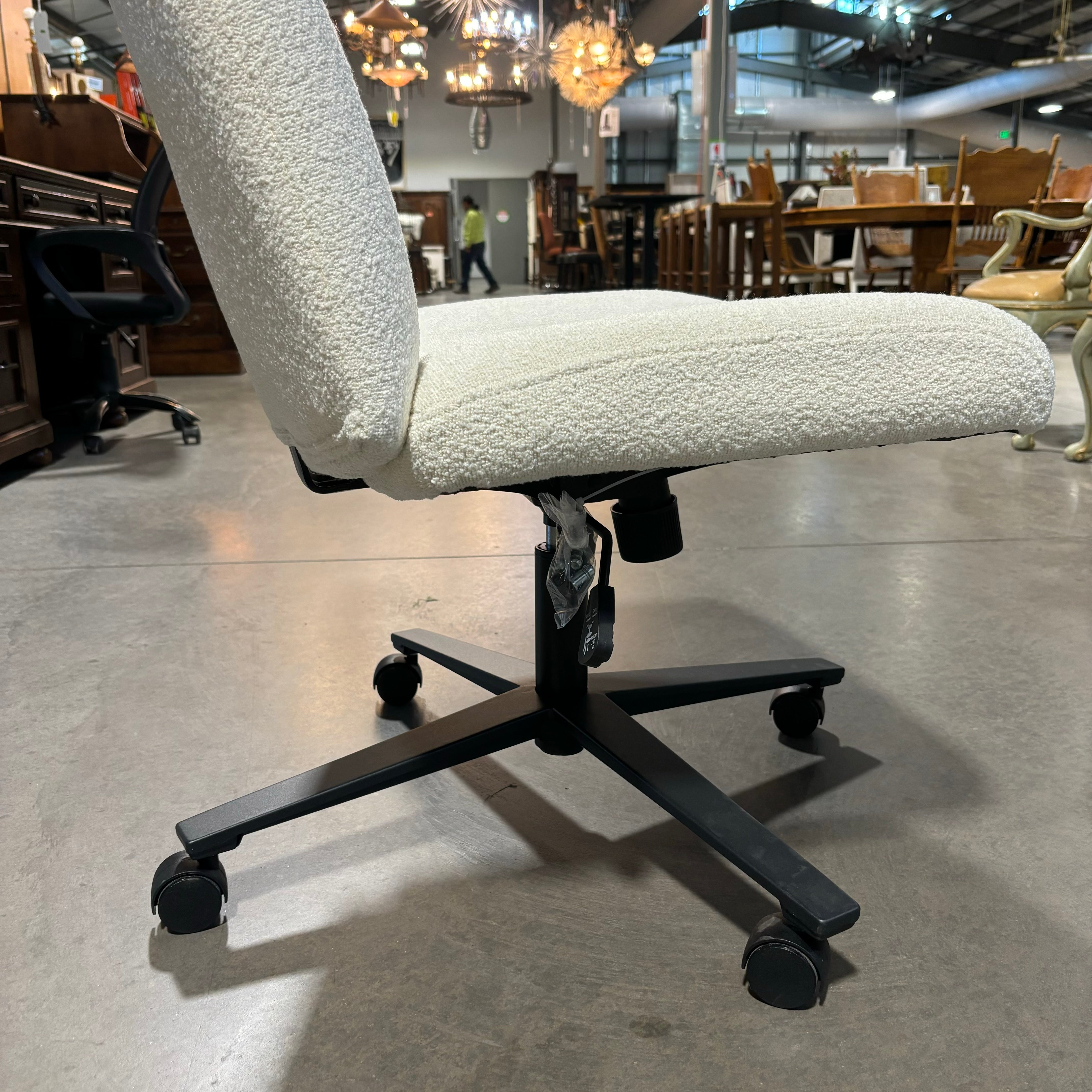 Target Micro Boucle Rolling Swivel Office Chair 26"x 26"x 34"