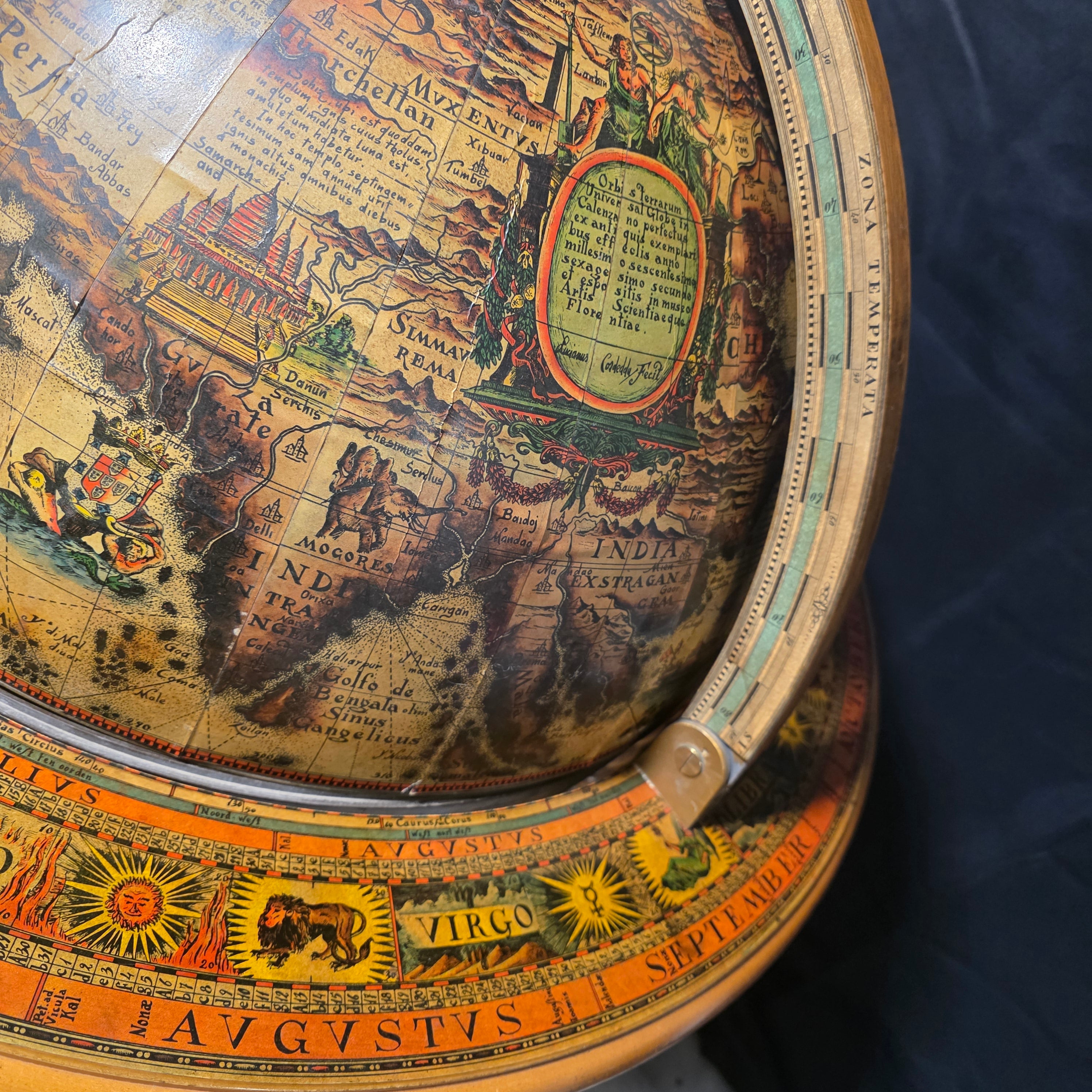 1980 Late 20th Century Mappamondo Italian Globe Bar