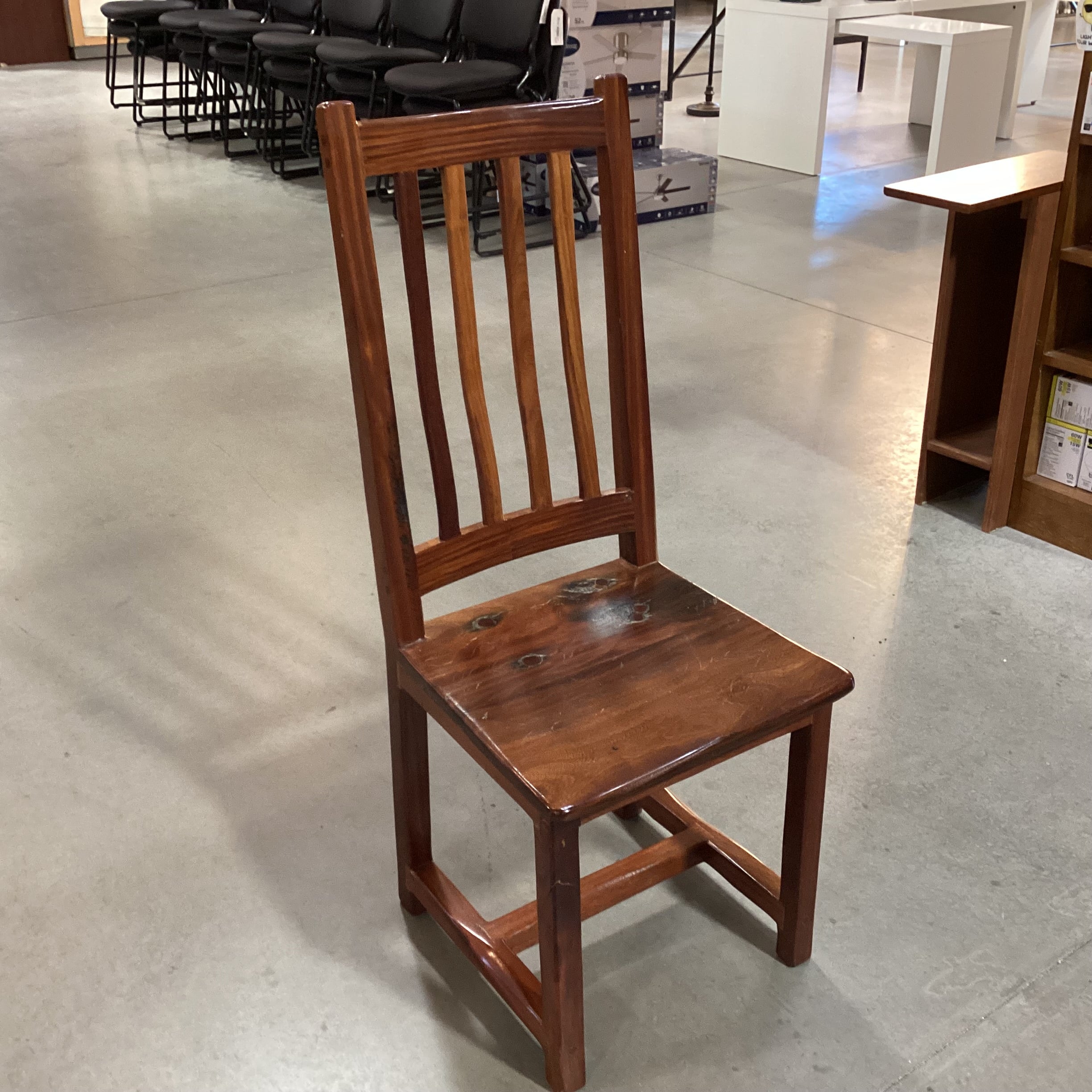 Solid Finished Wood with Pegging Dining Chair 18"x 20"x 43"