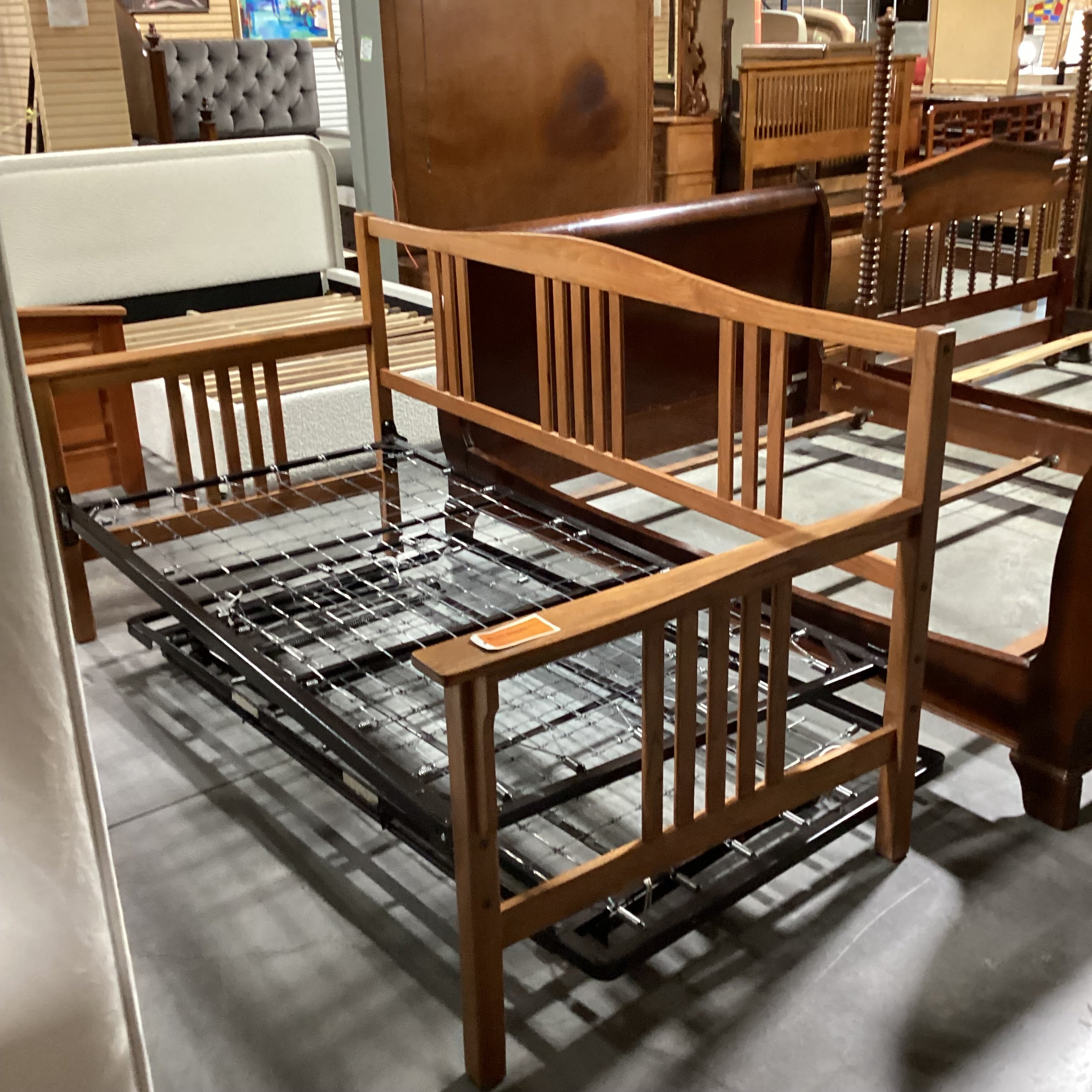 Twin Over Twin Solid Wood Day Bed 83"x 41" to 80" x 42.5"