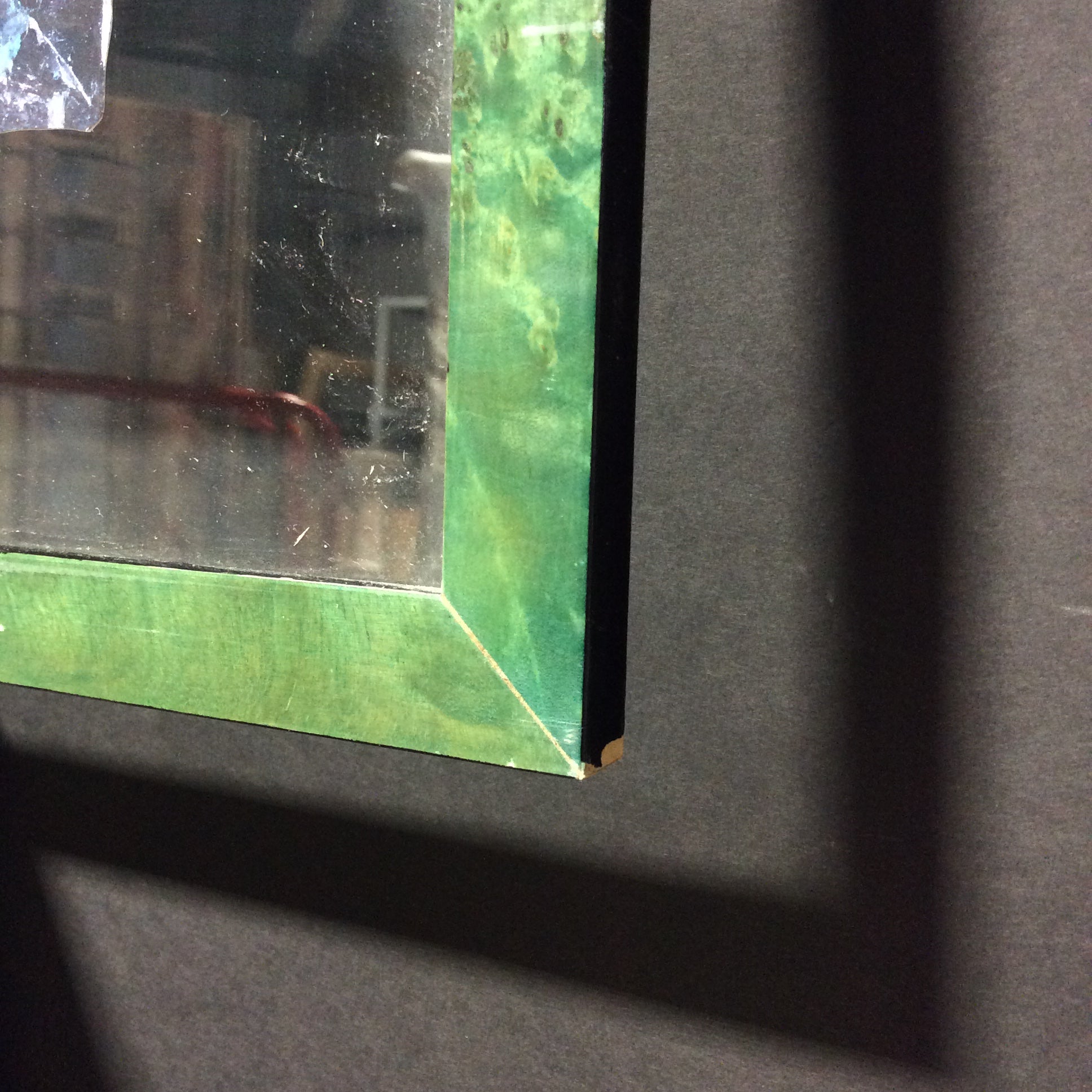 Donald FarnsWorth "Triumphal Arch 1" Print In Green Wood Floating Frame 30" x 39 1/2"