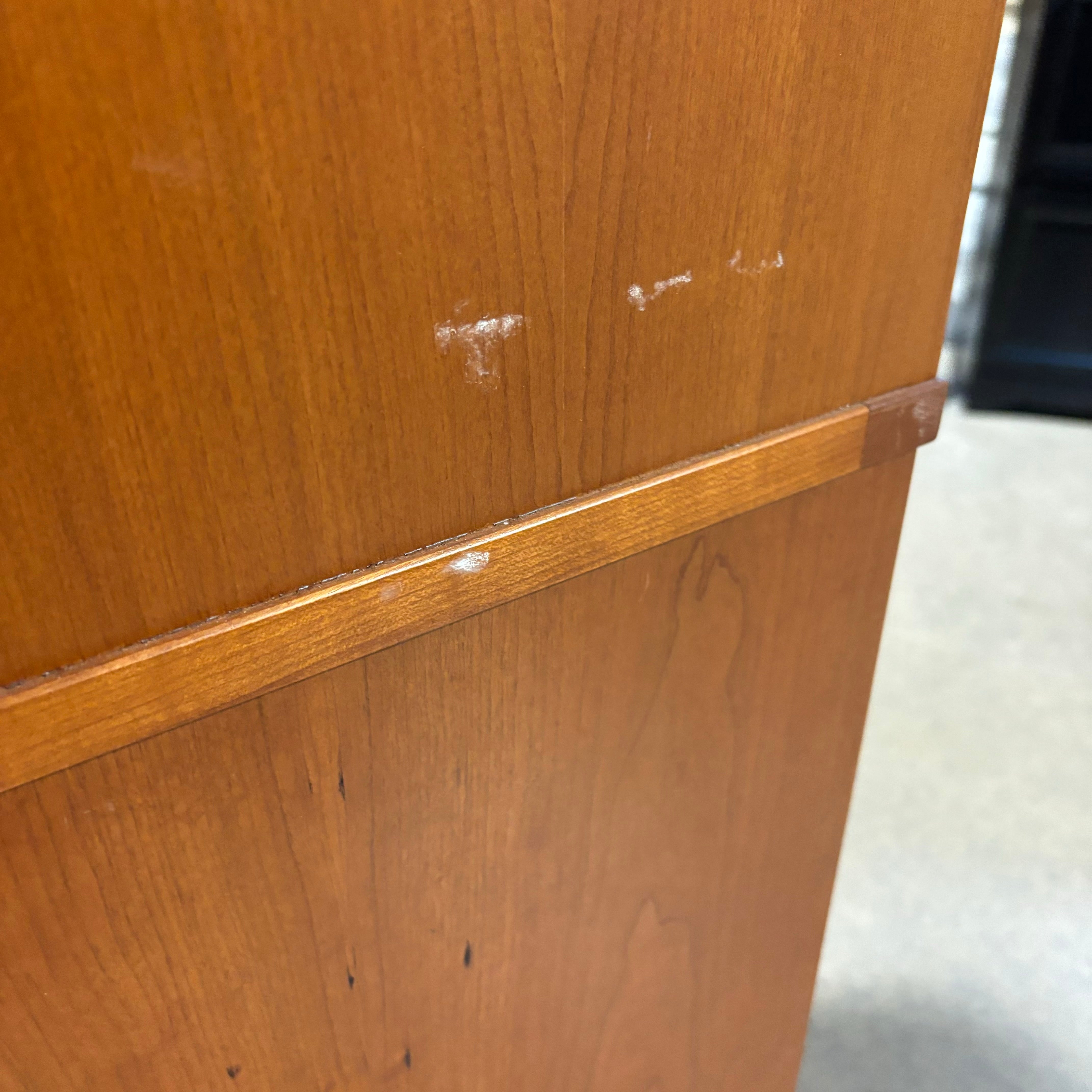 Lizell Quality Furniture Cherry Wood 4 Drawer Filing Cabinet 17"x 25"x 40"