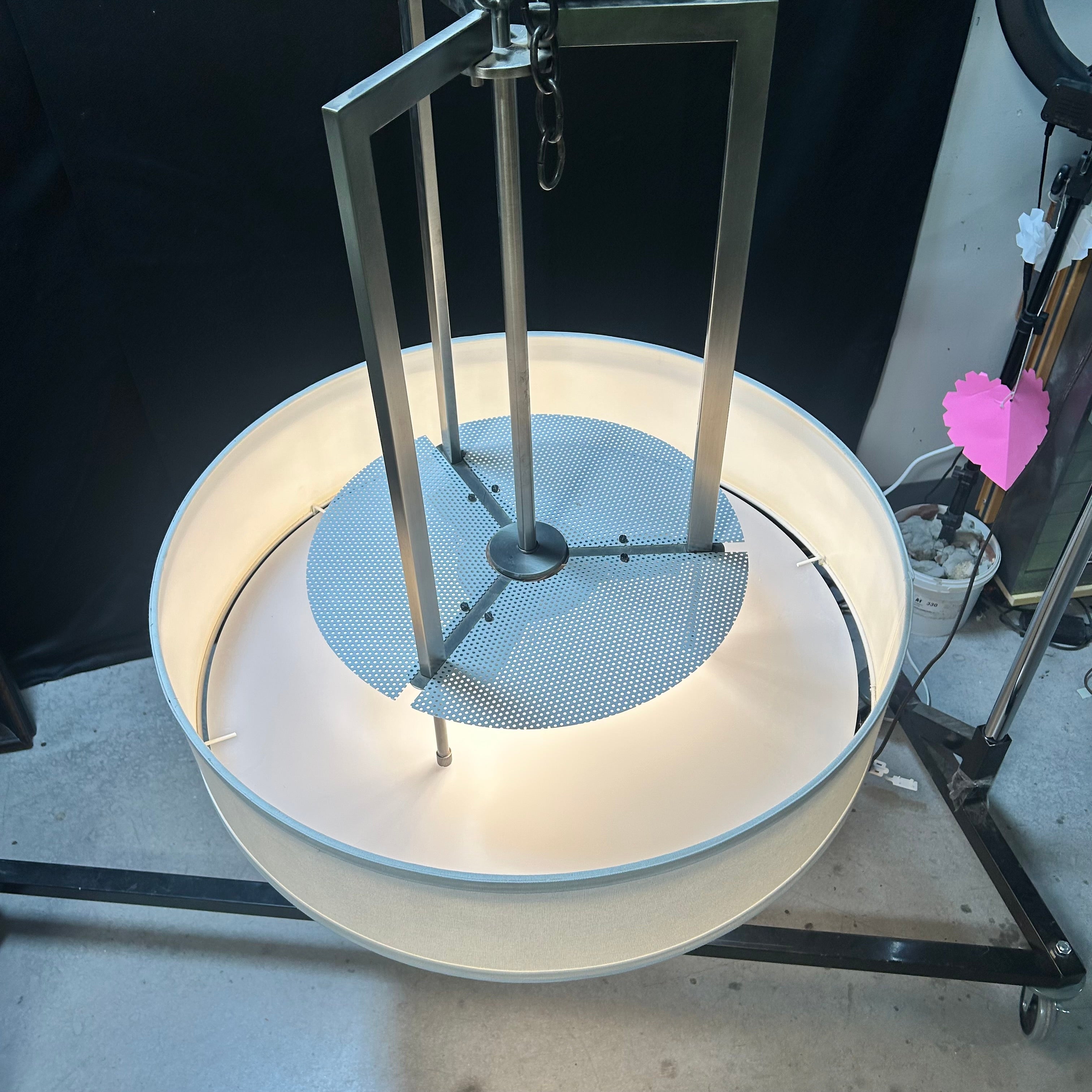 Hinkley Hampton Nickel Pendant Led Light 30"x 30"