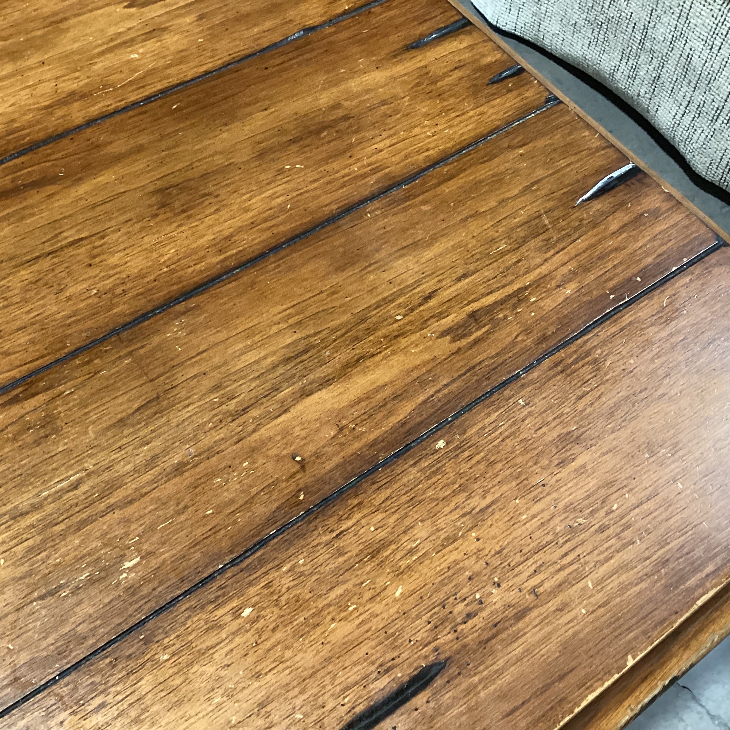 Distressed Finish Carved Wood Coffee Table 50"x 34"x 19"