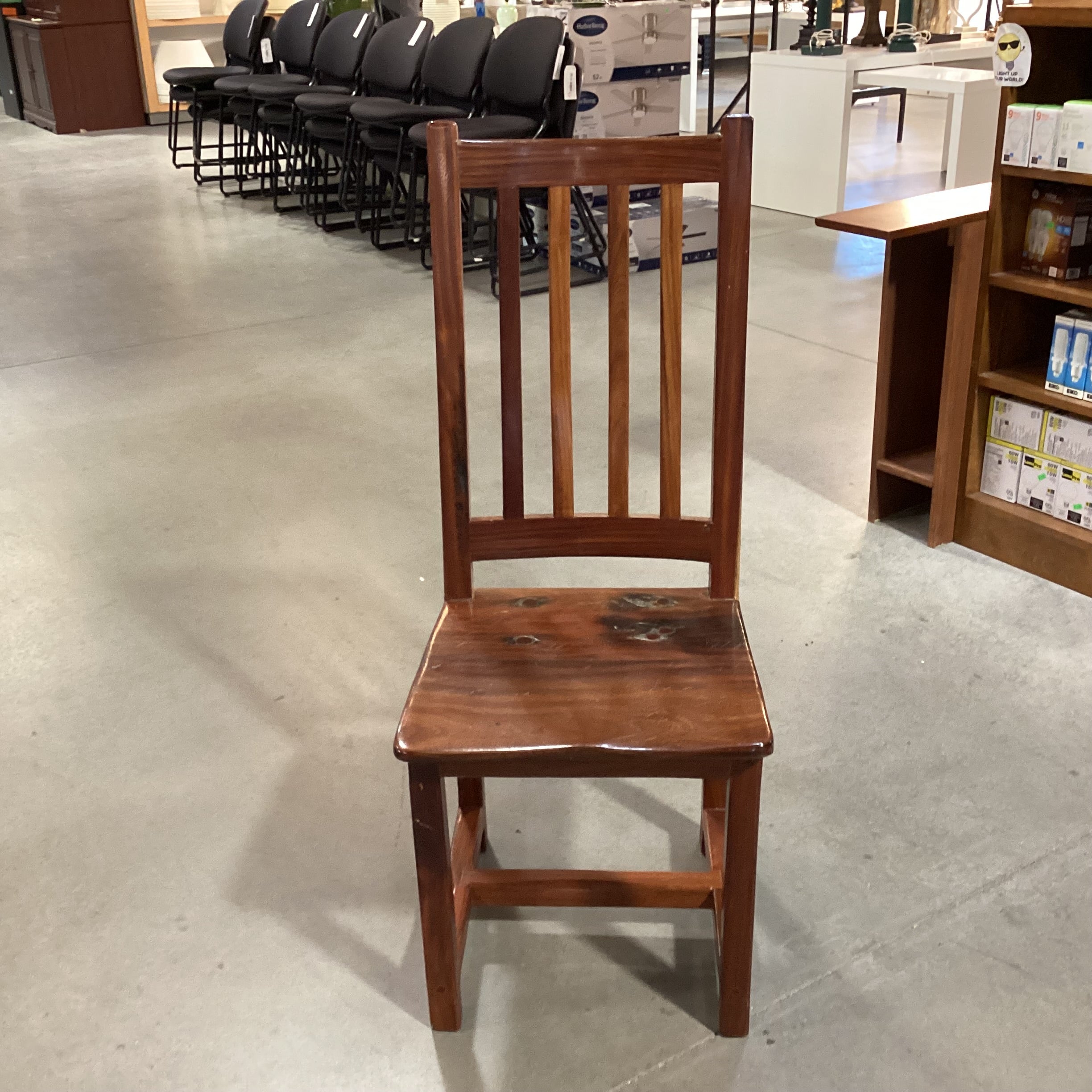 Solid Finished Wood with Pegging Dining Chair 18"x 20"x 43"
