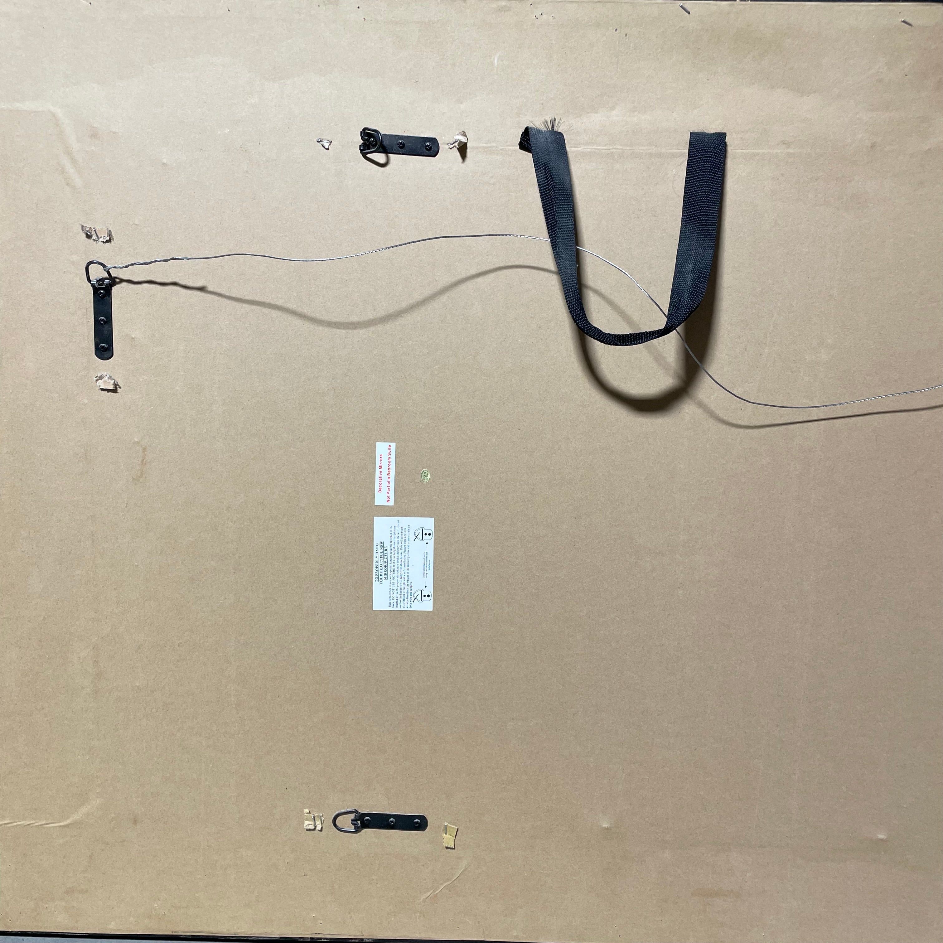 Beveled Edge Speckled Black And Gold Frame 47 1/2" x 35 1/2"