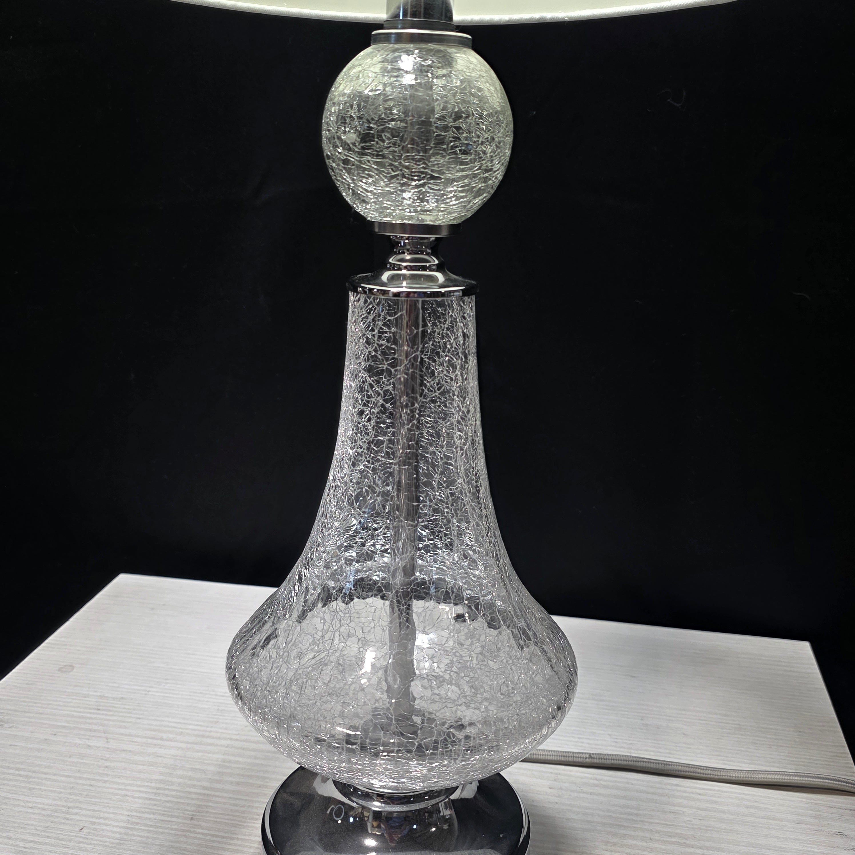 Safavieh Cracked Glass Accent Table Lamp 12"Dx27"