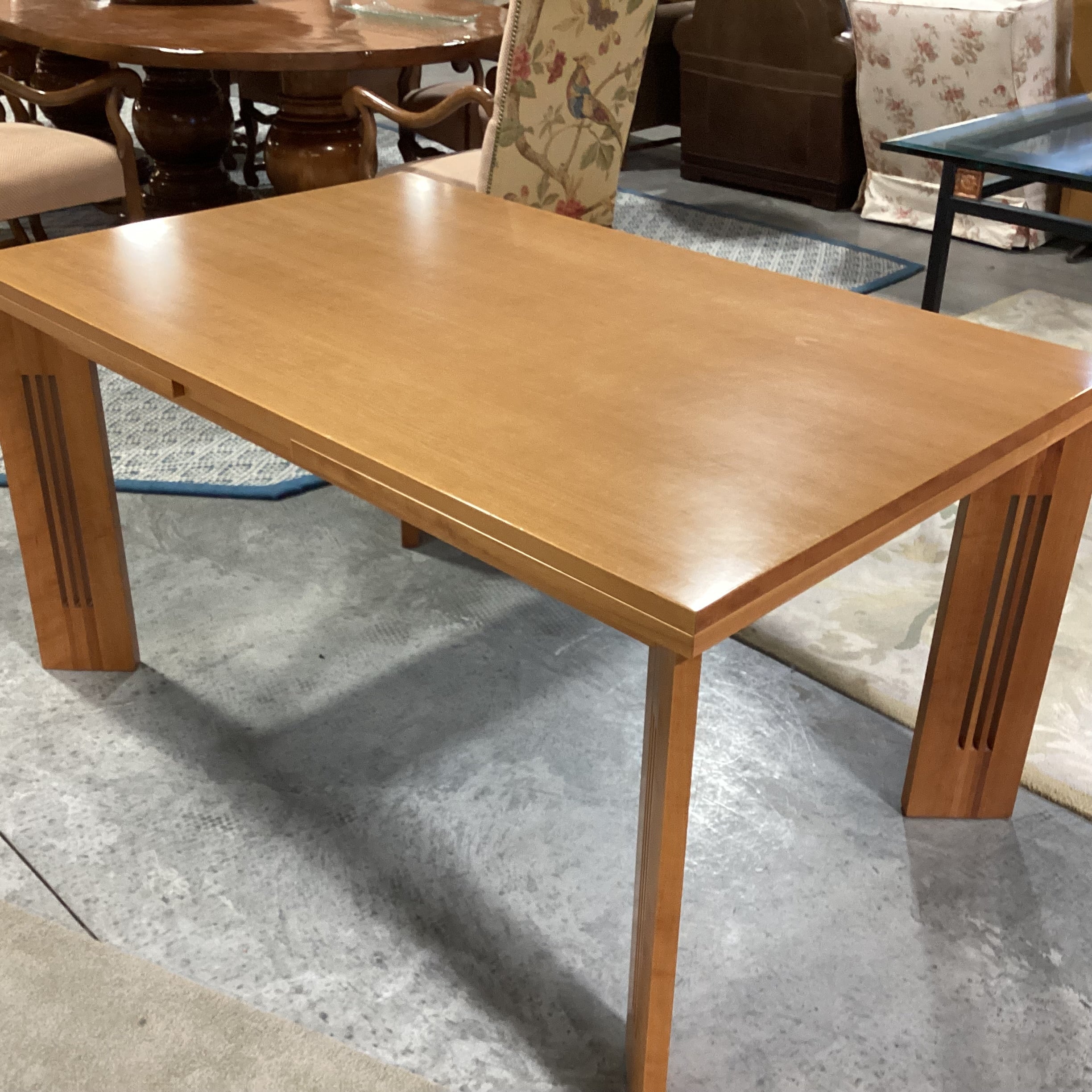 C R Mackintosh by Cassina Berlino Extendable Dining Table 57" to 104.5"x 35.5"x 29.5"
